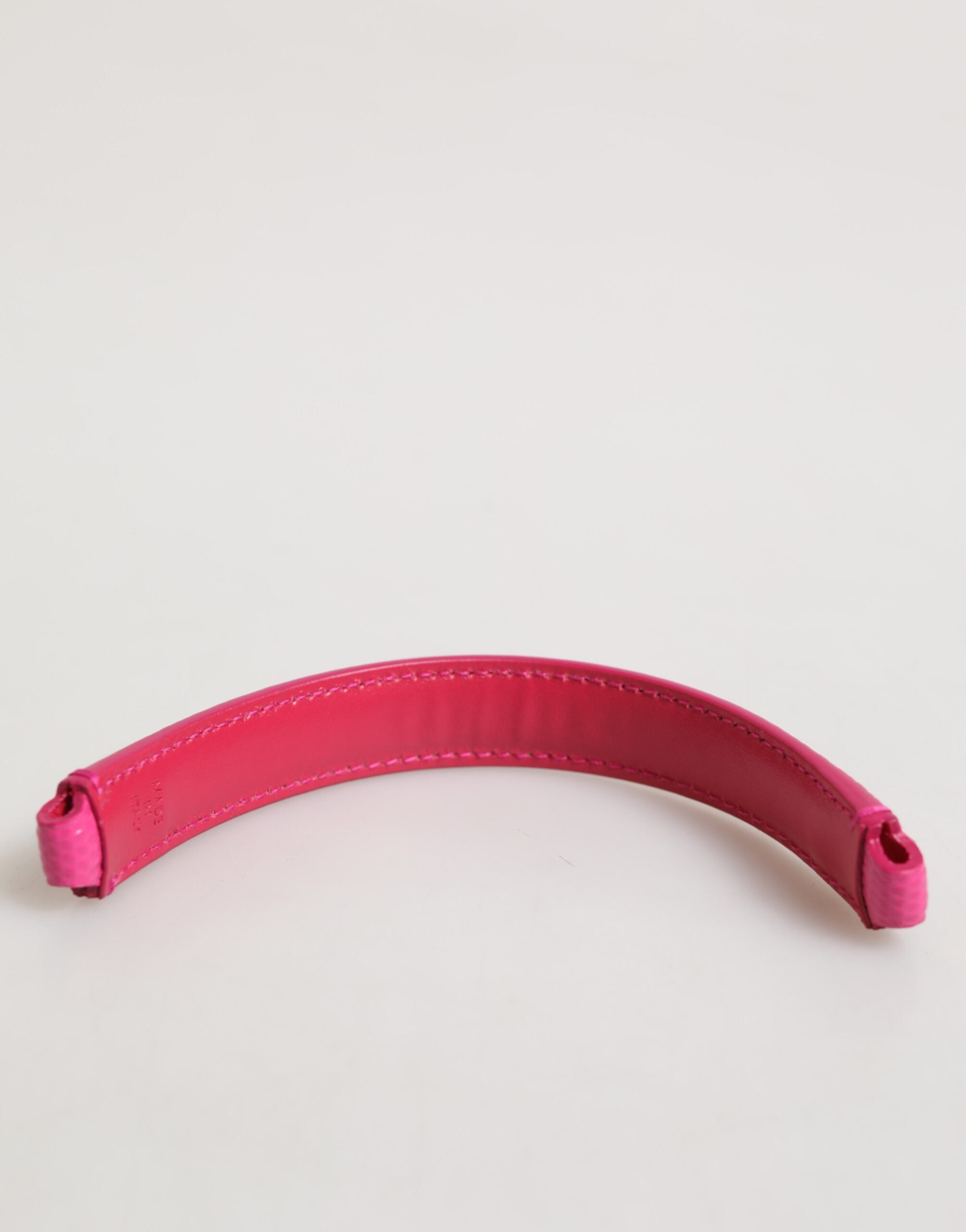 Dolce & Gabbana Pink Leather Embellished Bag Handle Women Shoulder Strap Glam Steals