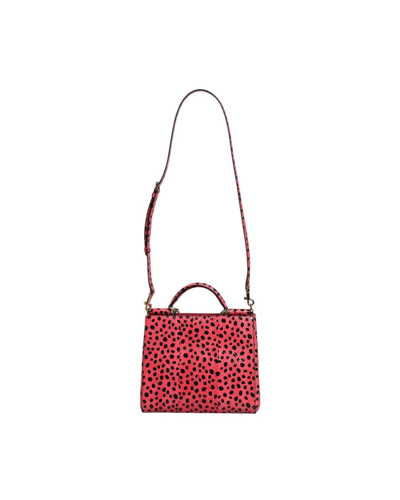 Dolce & Gabbana Pink Leather Exotic Top Handle Tote Crossbody Bag Glam Steals