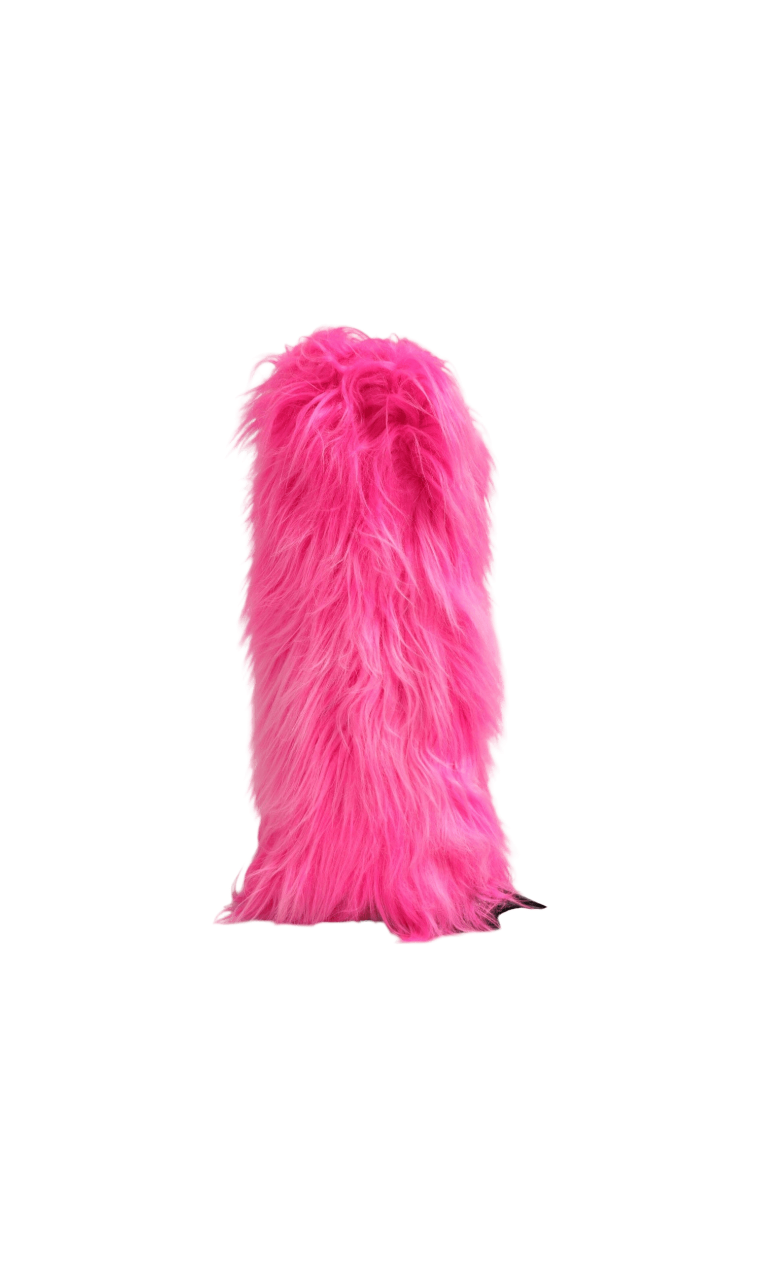 Dolce & Gabbana Pink Leather Faux Fur Boots Glam Steals