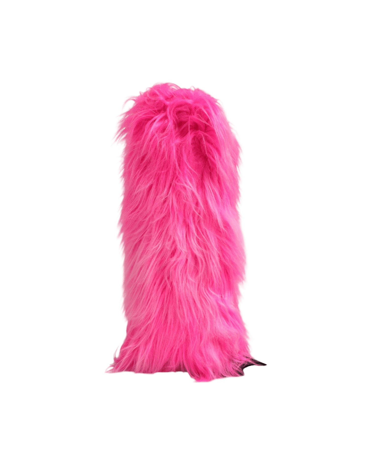 Dolce & Gabbana Pink Leather Faux Fur Boots Glam Steals