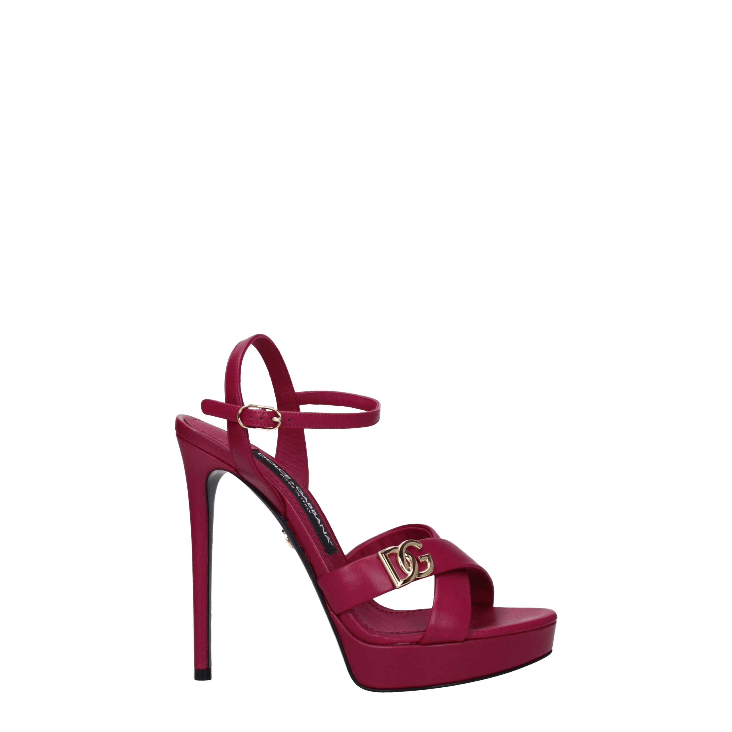 Dolce & Gabbana Pink Leather Platforms Glam Steals