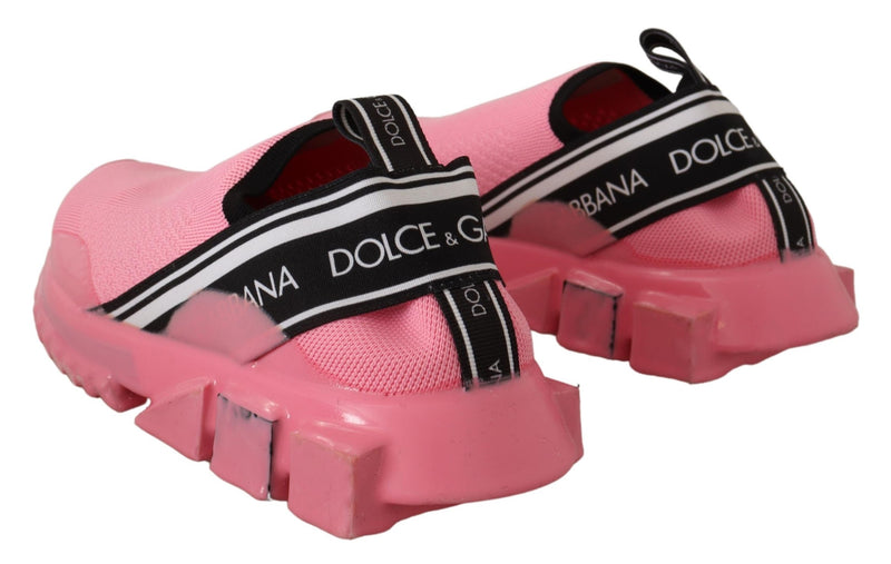 Dolce & Gabbana Pink Low Top Slip On Casual Sorrento Sneakers Glam Steals
