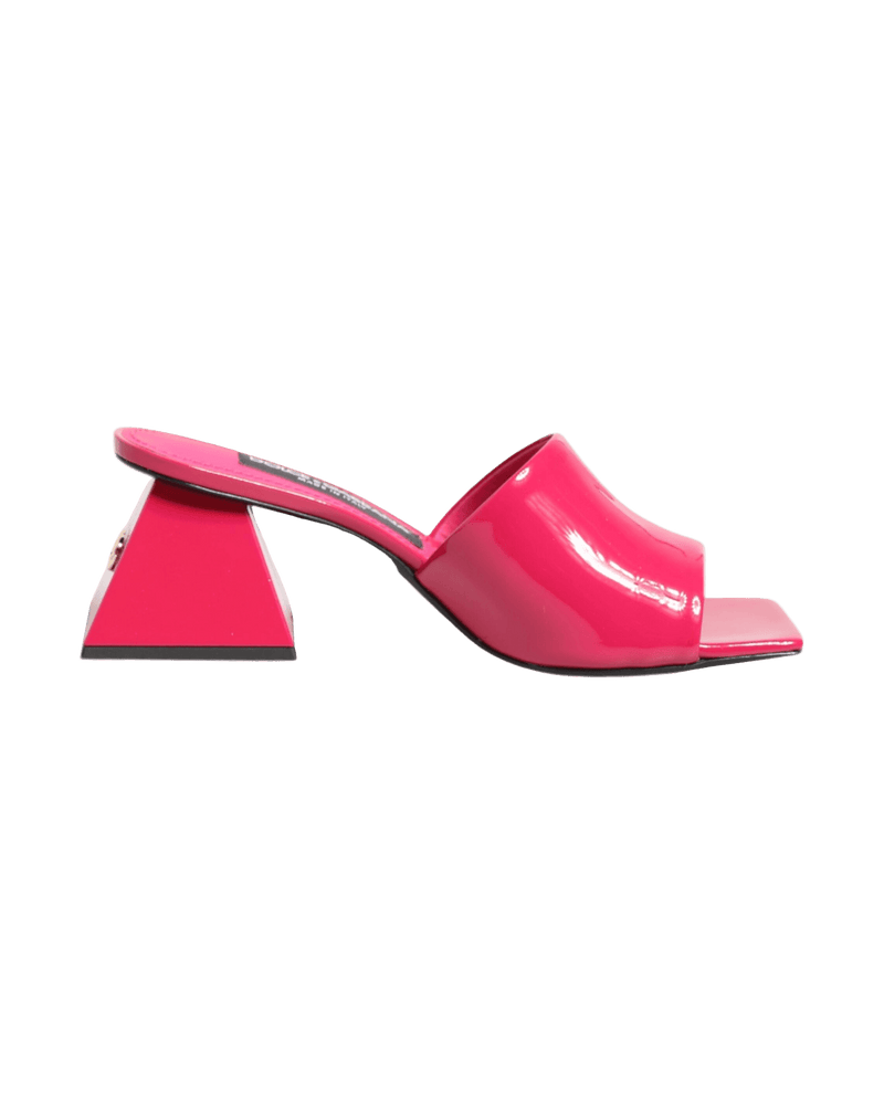 Dolce & Pink Gabbana Open Toe Block Heel Mules Sandals Shoes Glam Steals