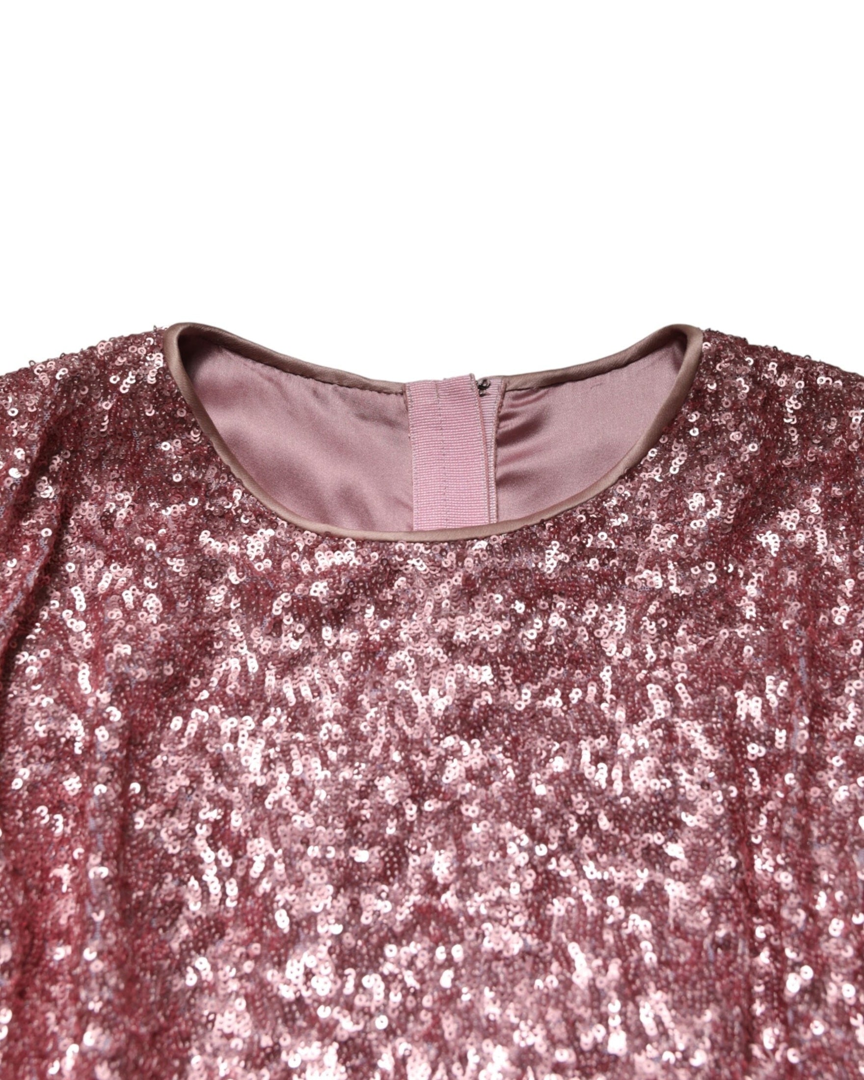 Dolce & Gabbana Pink Sequinned Mermaid Long Gown Dress Glam Steals