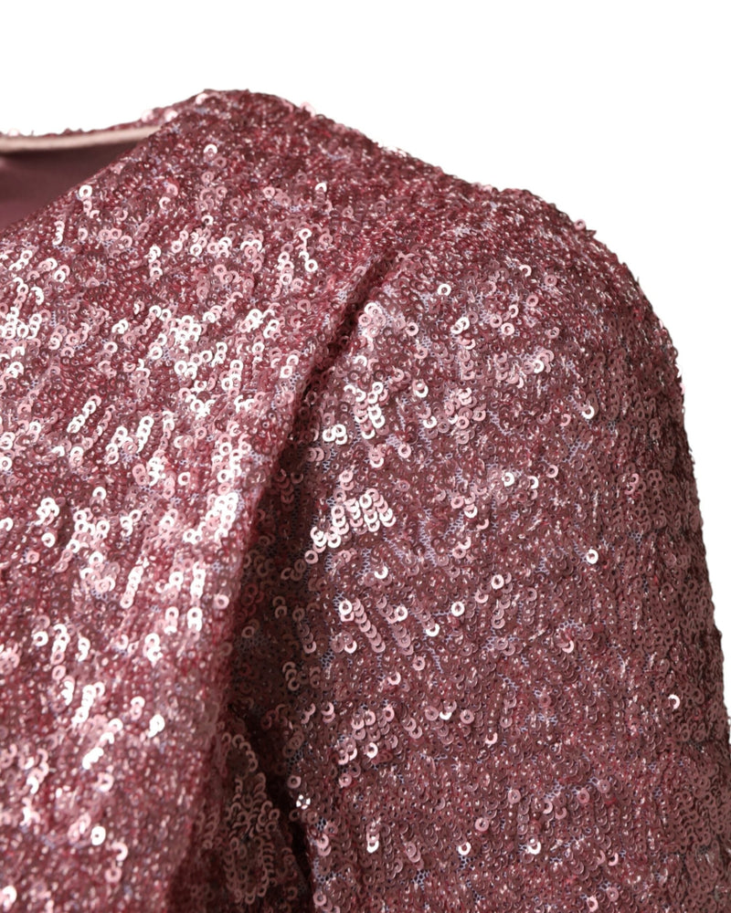 Dolce & Gabbana Pink Sequinned Mermaid Long Gown Dress Glam Steals