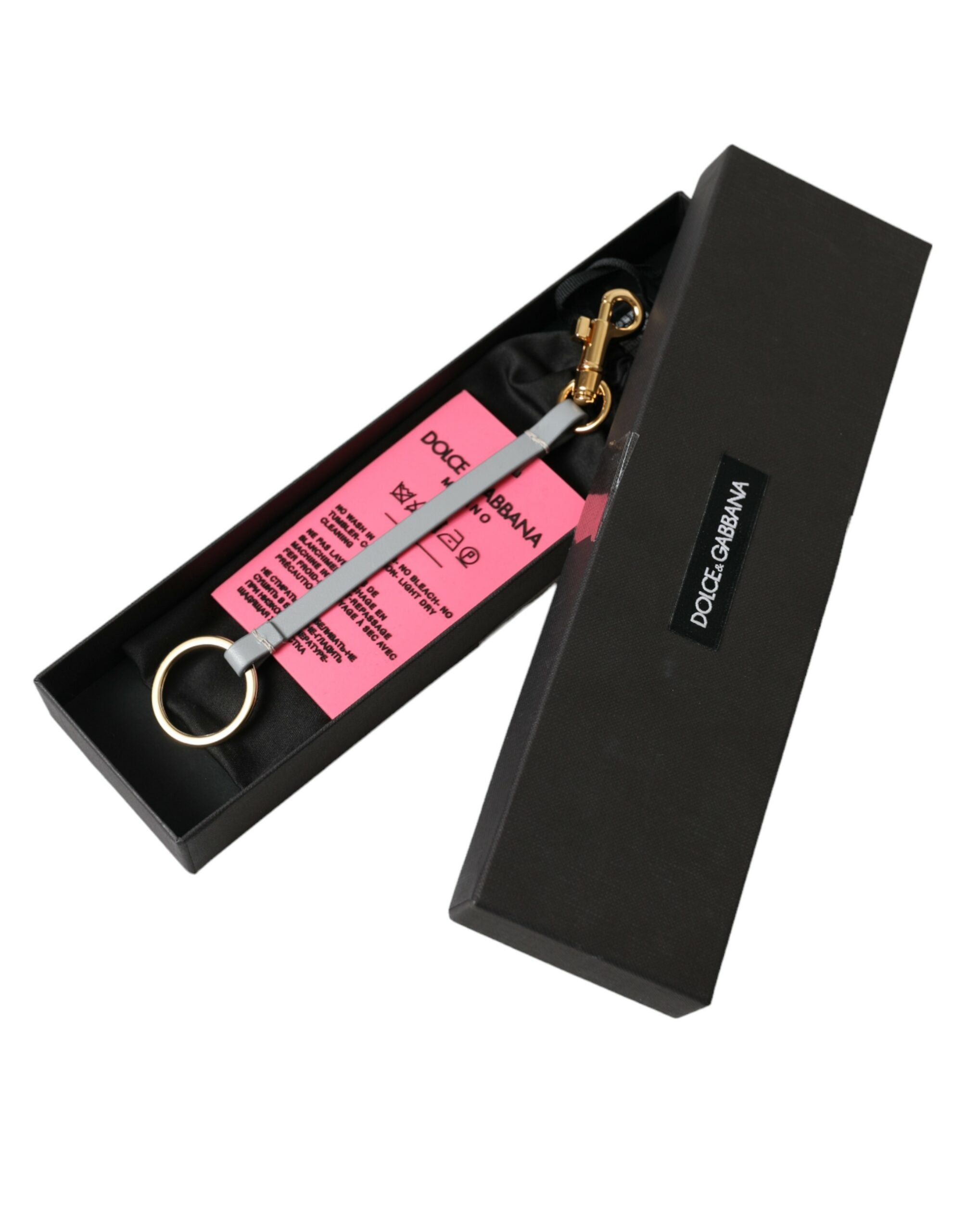 Dolce & Gabbana Pink Silicone Dg Logo Gold Brass Keychain Glam Steals