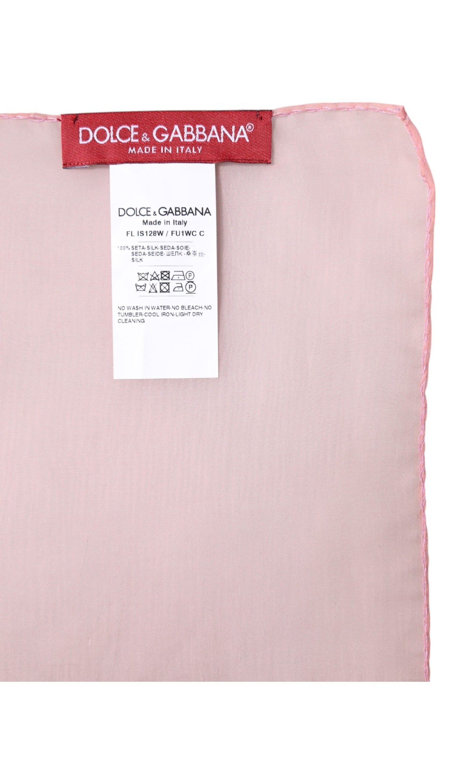 Dolce & Gabbana Pink Silk Rectangle Women Wrap Shawl Scarf Glam Steals
