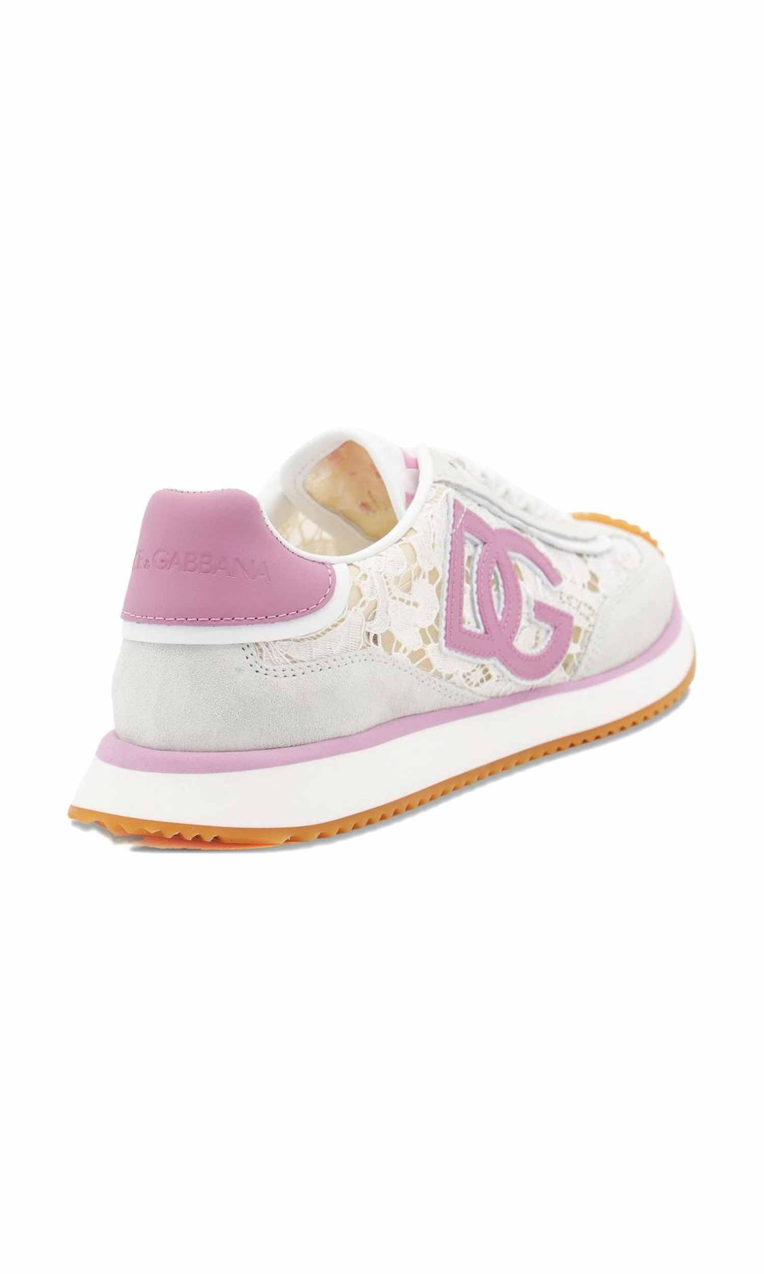 Dolce & Gabbana Pink Sneakers Glam Steals
