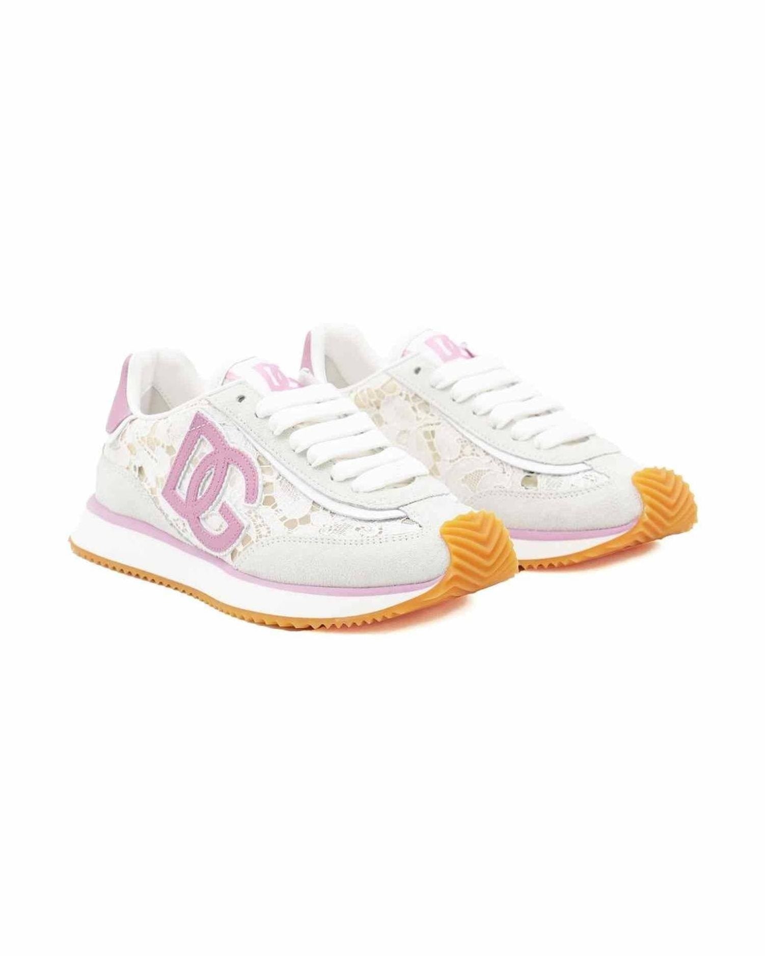 Dolce & Gabbana Pink Sneakers Glam Steals