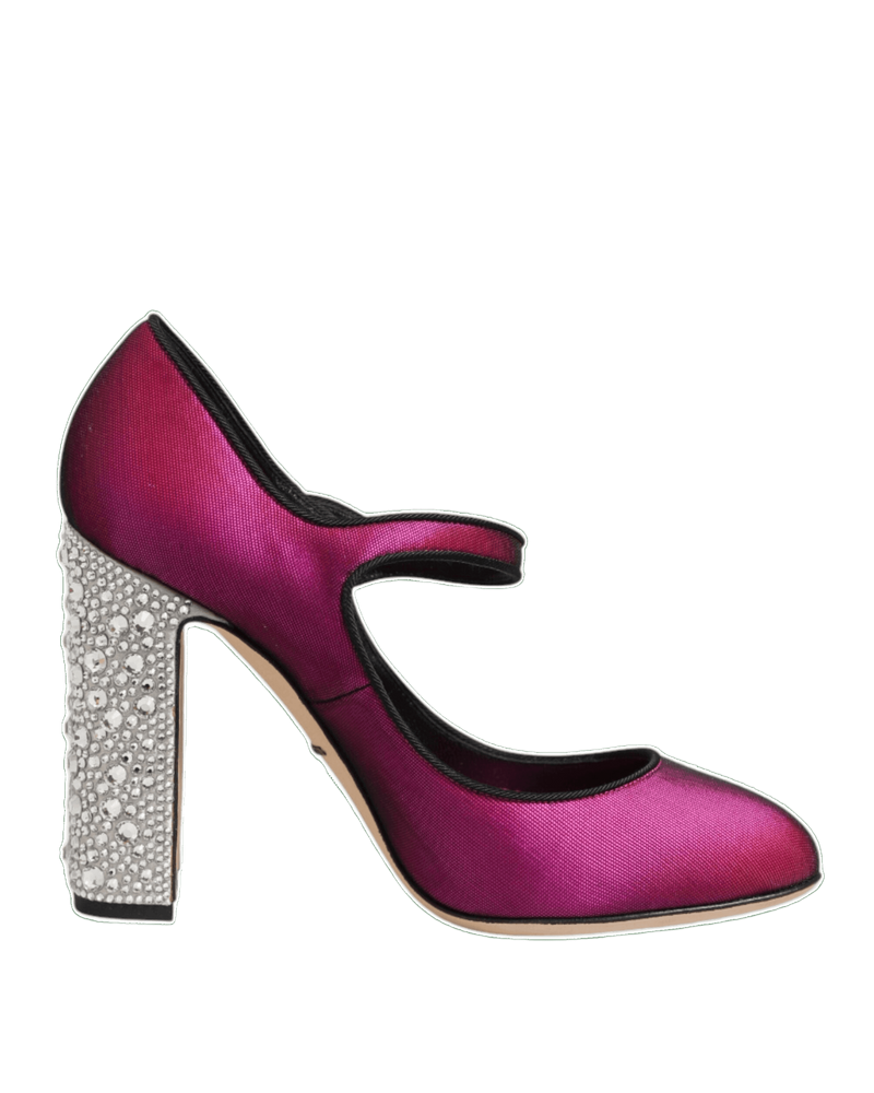 Dolce & Gabbana Pink Strass Mary Janes Heels Pumps Shoes Glam Steals