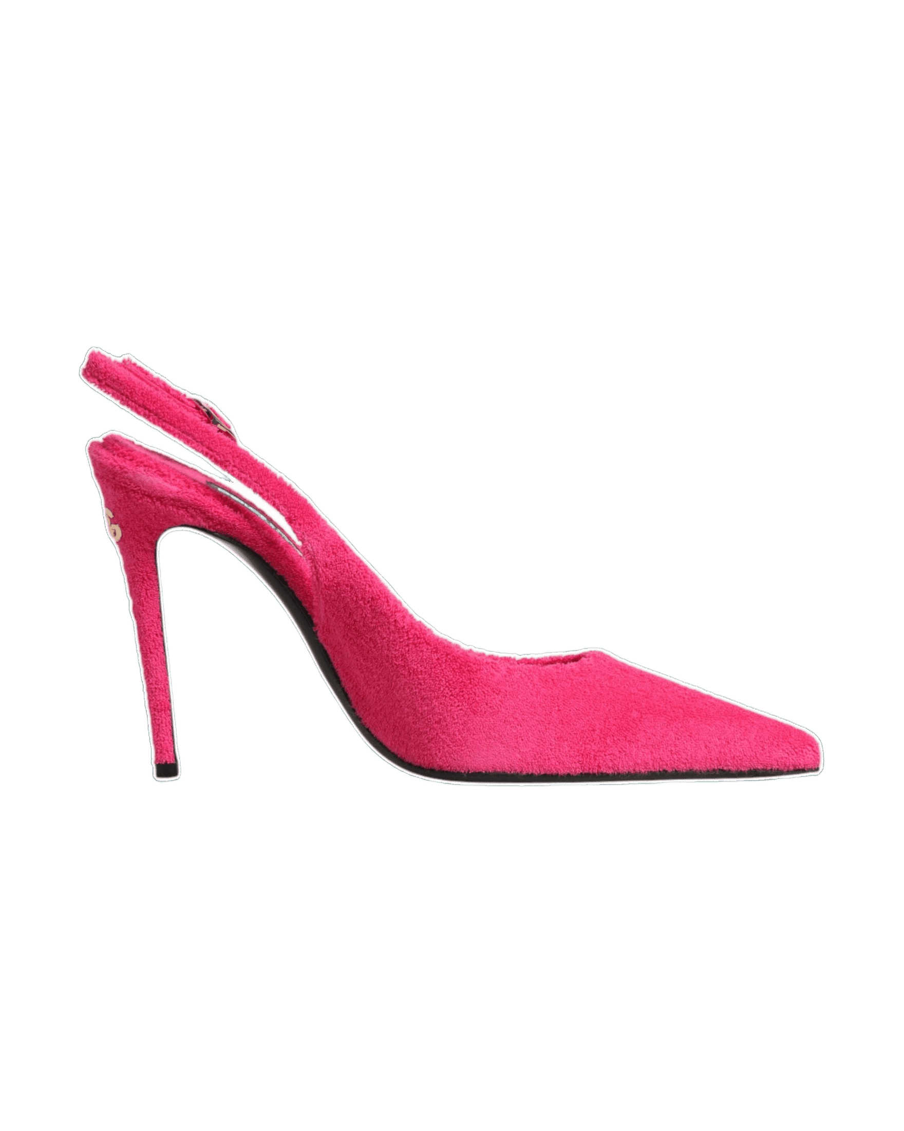 Dolce & Gabbana Pink Suede High Heels Slingback Shoes