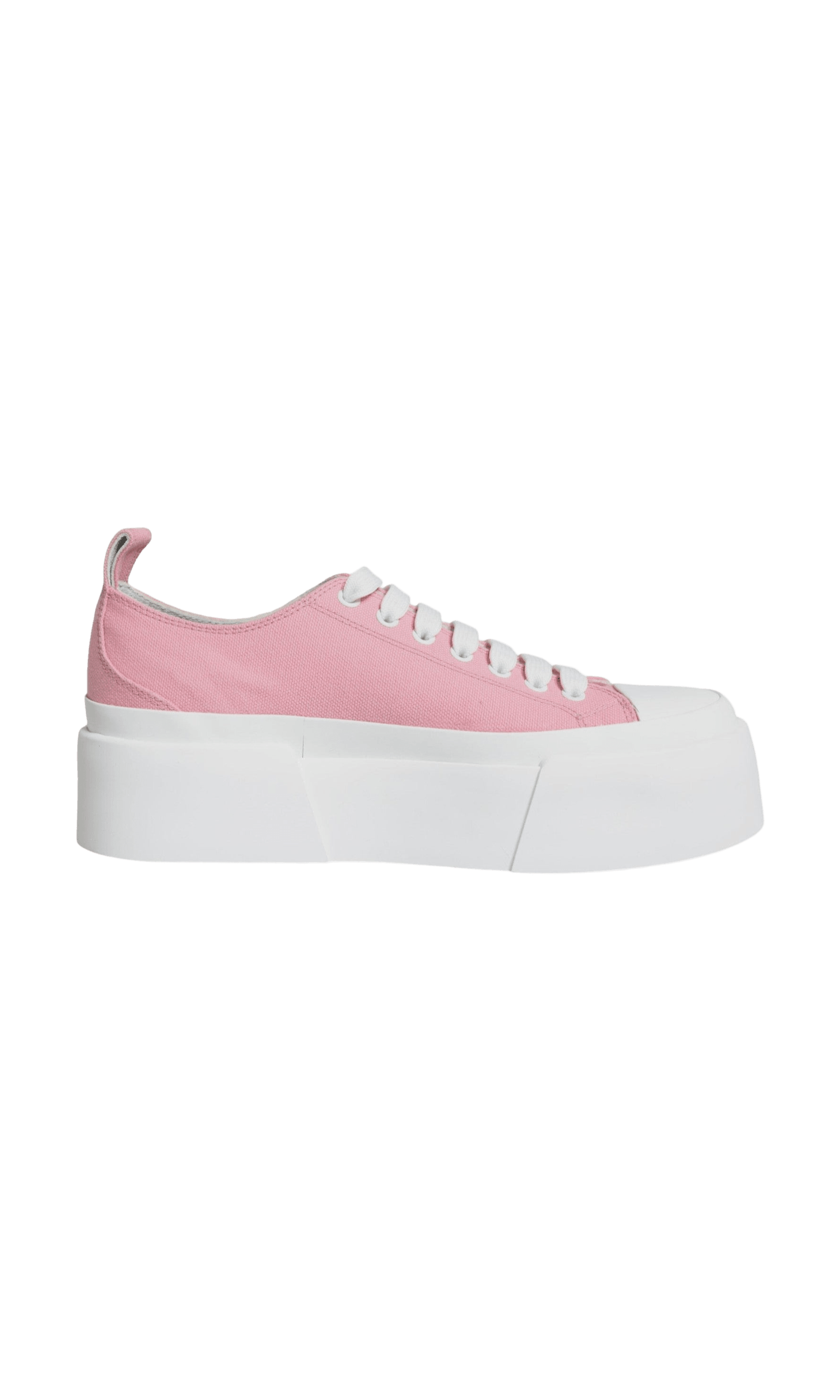 Dolce & Gabbana Pink White Canvas Logo Low Top Sneakers Shoes Glam Steals