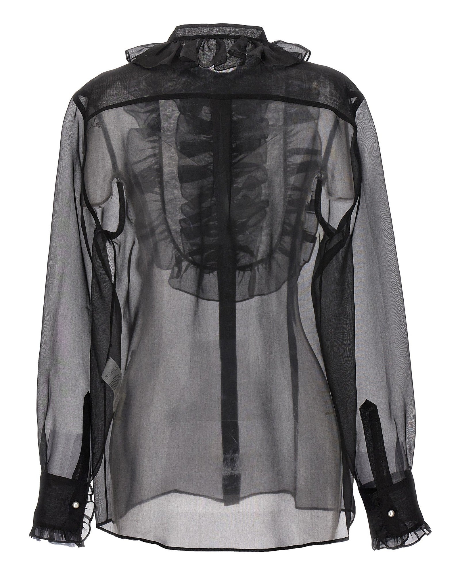 Dolce & Gabbana Plastron Ruffle Shirt Glam Steals