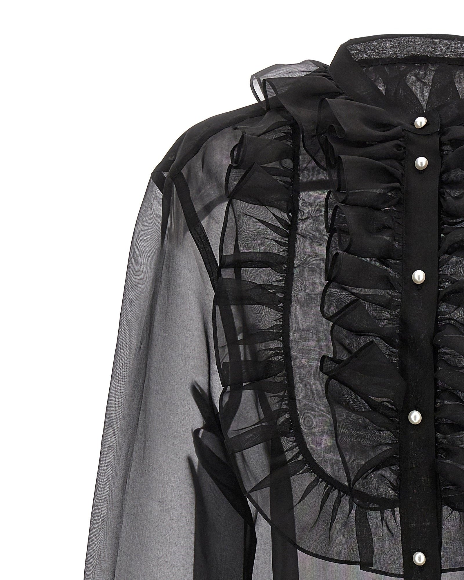 Dolce & Gabbana Plastron Ruffle Shirt Glam Steals