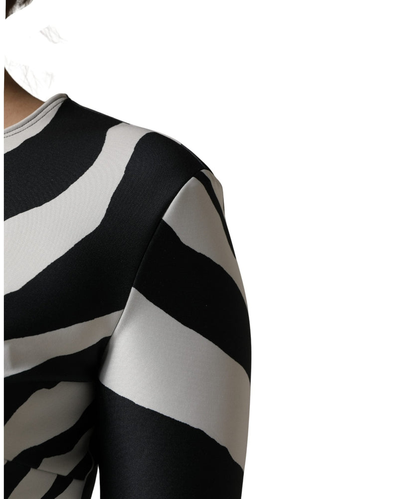 Dolce & Gabbana Polyester Zebra Pattern Jumpsuit Glam Steals