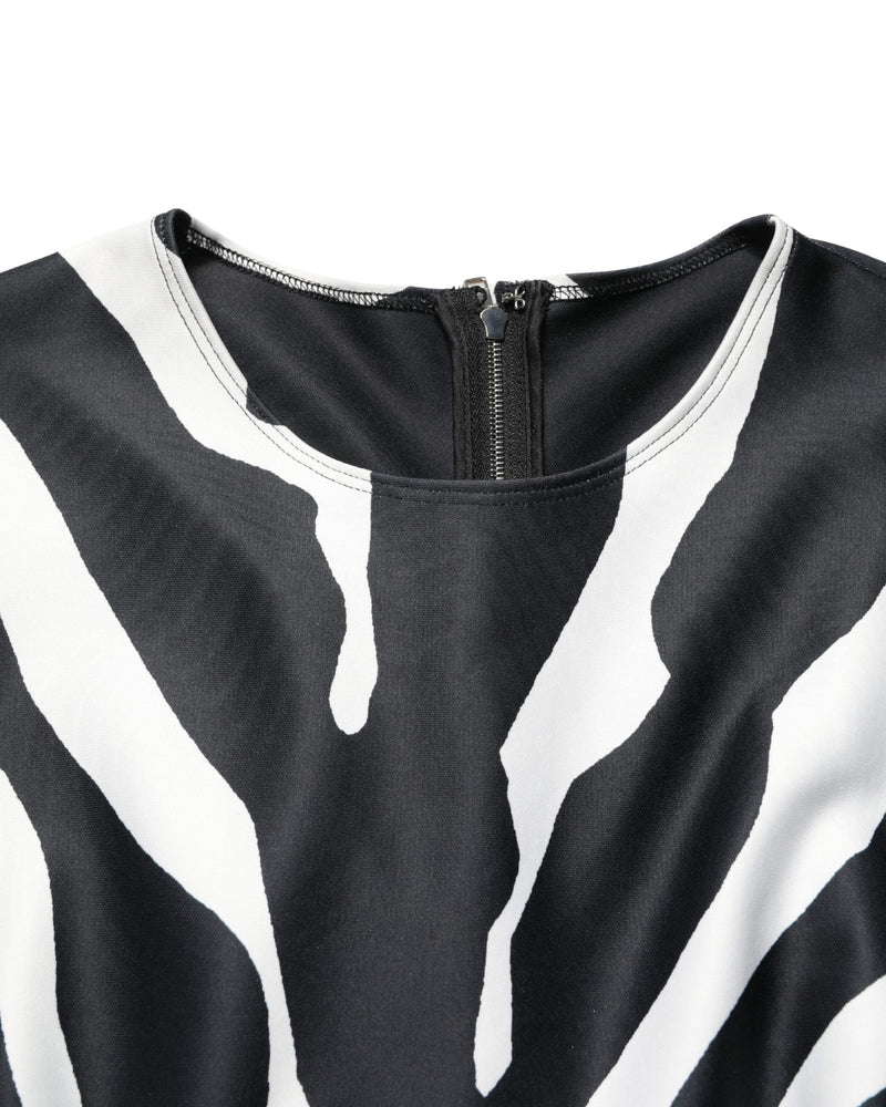 Dolce & Gabbana Polyester Zebra Pattern Jumpsuit Glam Steals