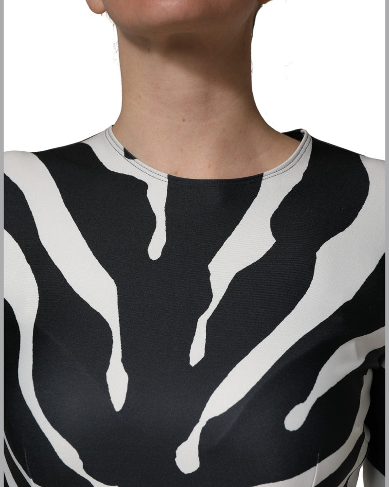 Dolce & Gabbana Polyester Zebra Pattern Jumpsuit Glam Steals