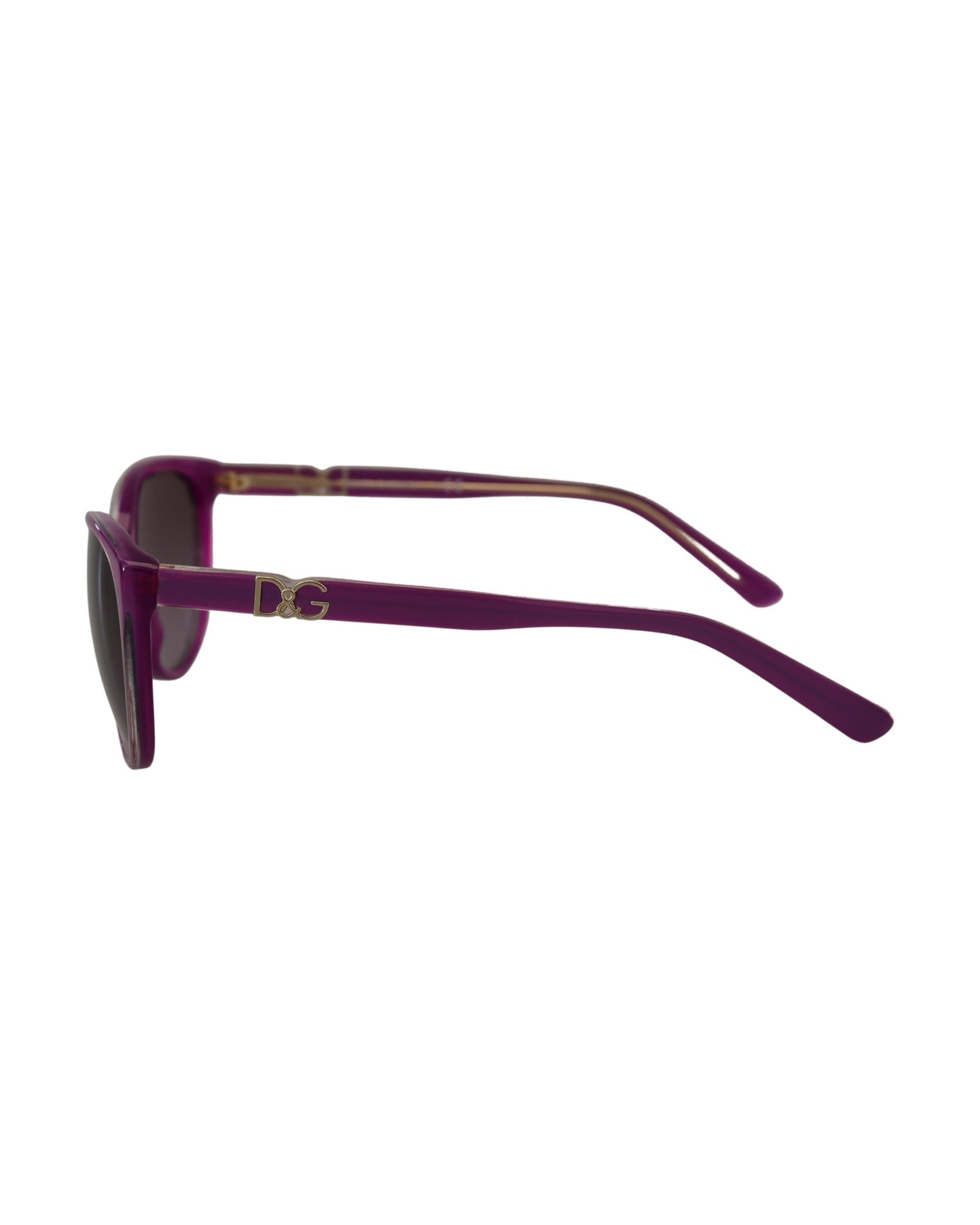 Dolce & Gabbana Purple Acetate Frame Round Sunglasses Glam Steals