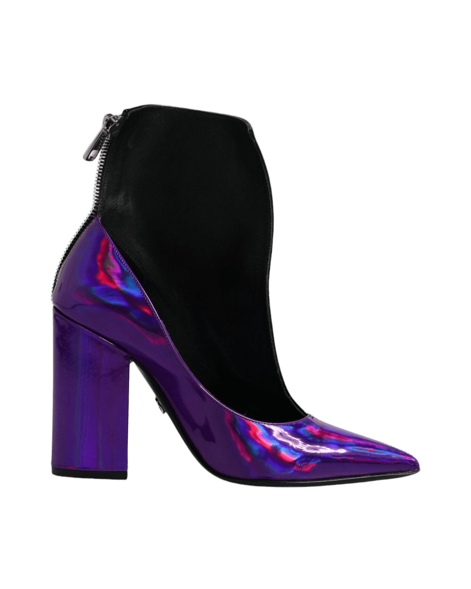 Dolce & Gabbana Purple Pointed Ankle Boots Shoes Boots