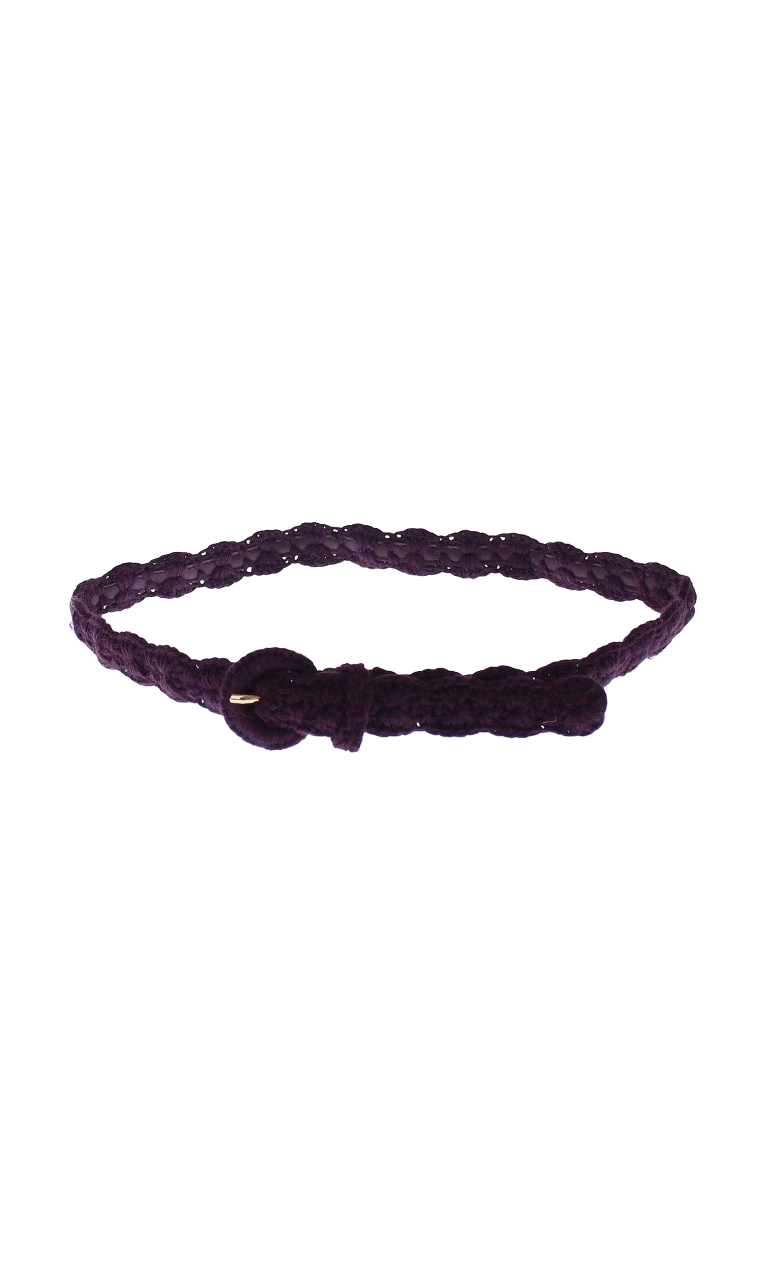 Dolce & Gabbana Purple Cotton Elegant Designer Belt Glam Steals