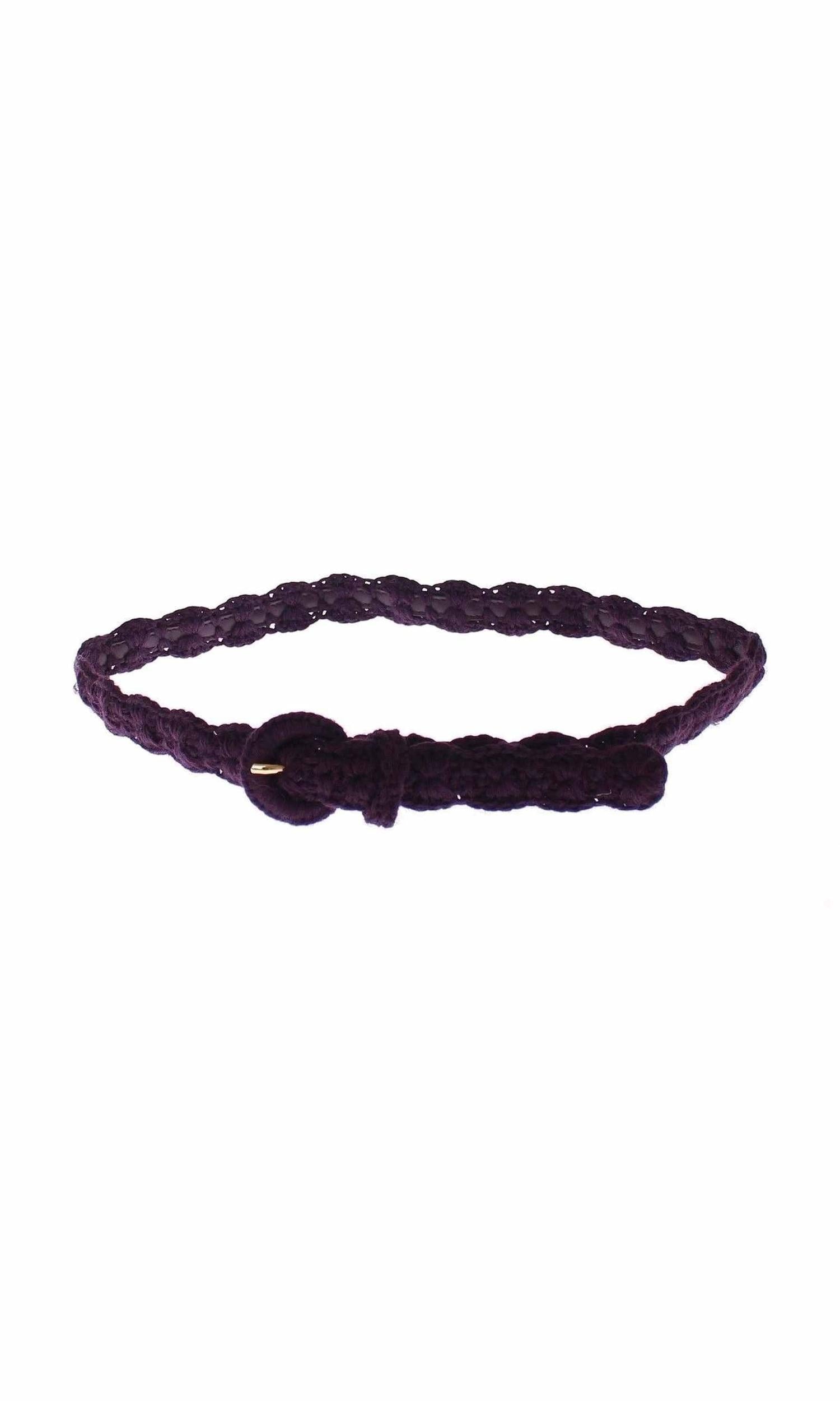 Dolce & Gabbana Purple Cotton Elegant Designer Belt Glam Steals