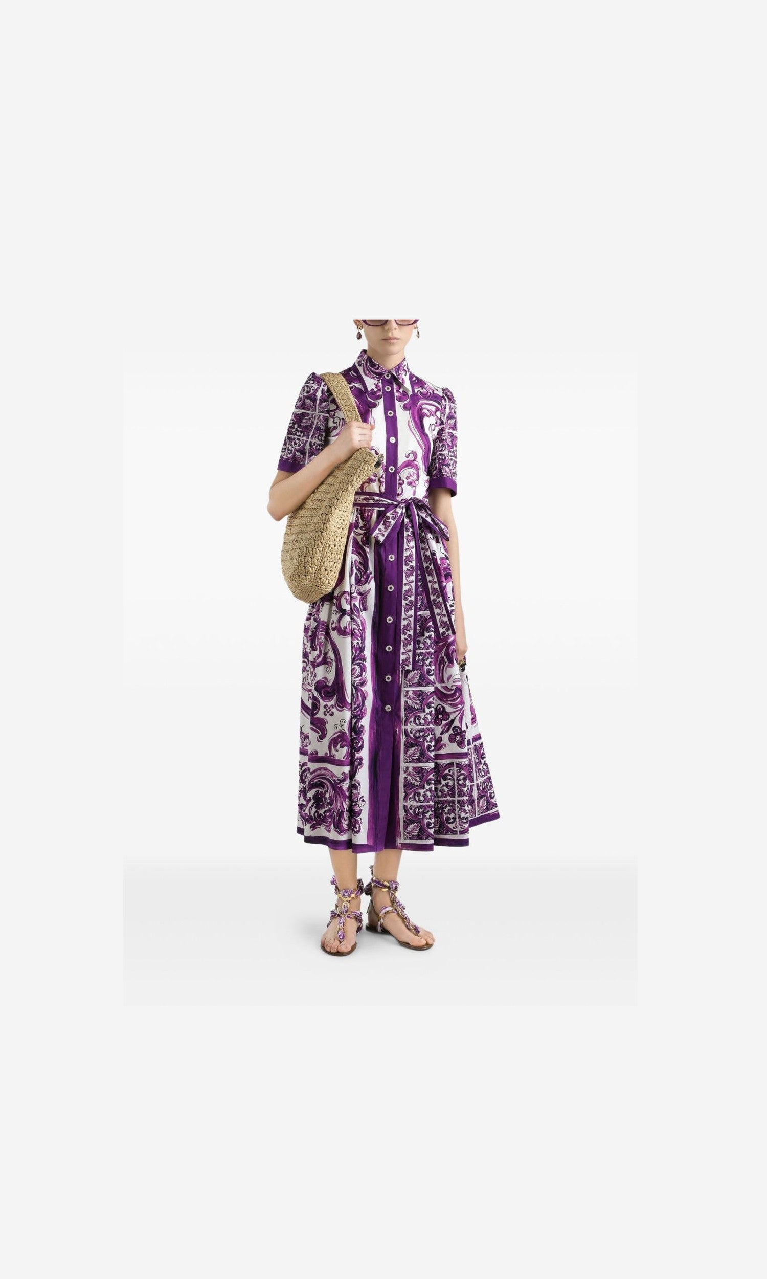 Dolce & Gabbana Purple Dress Glam Steals