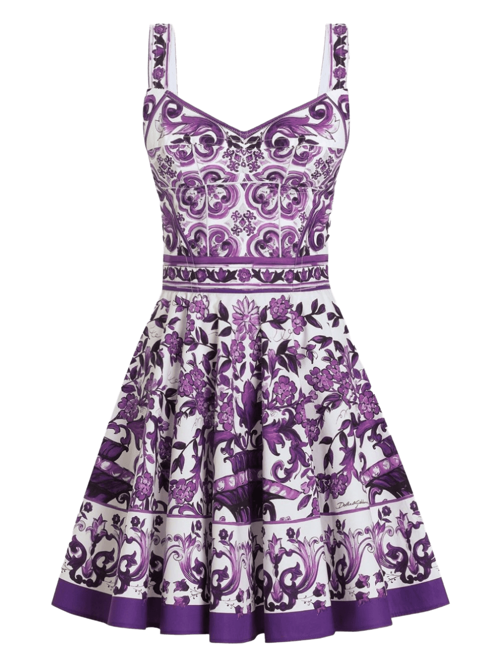 Dolce & Gabbana Purple Dress Glam Steals