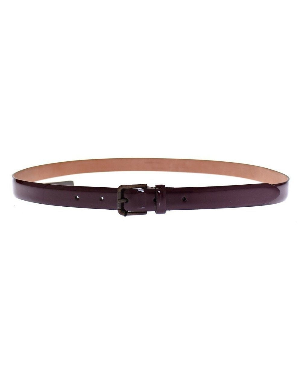 Dolce & Gabbana Purple Leather Logo Cintura Gürtel Belt Glam Steals