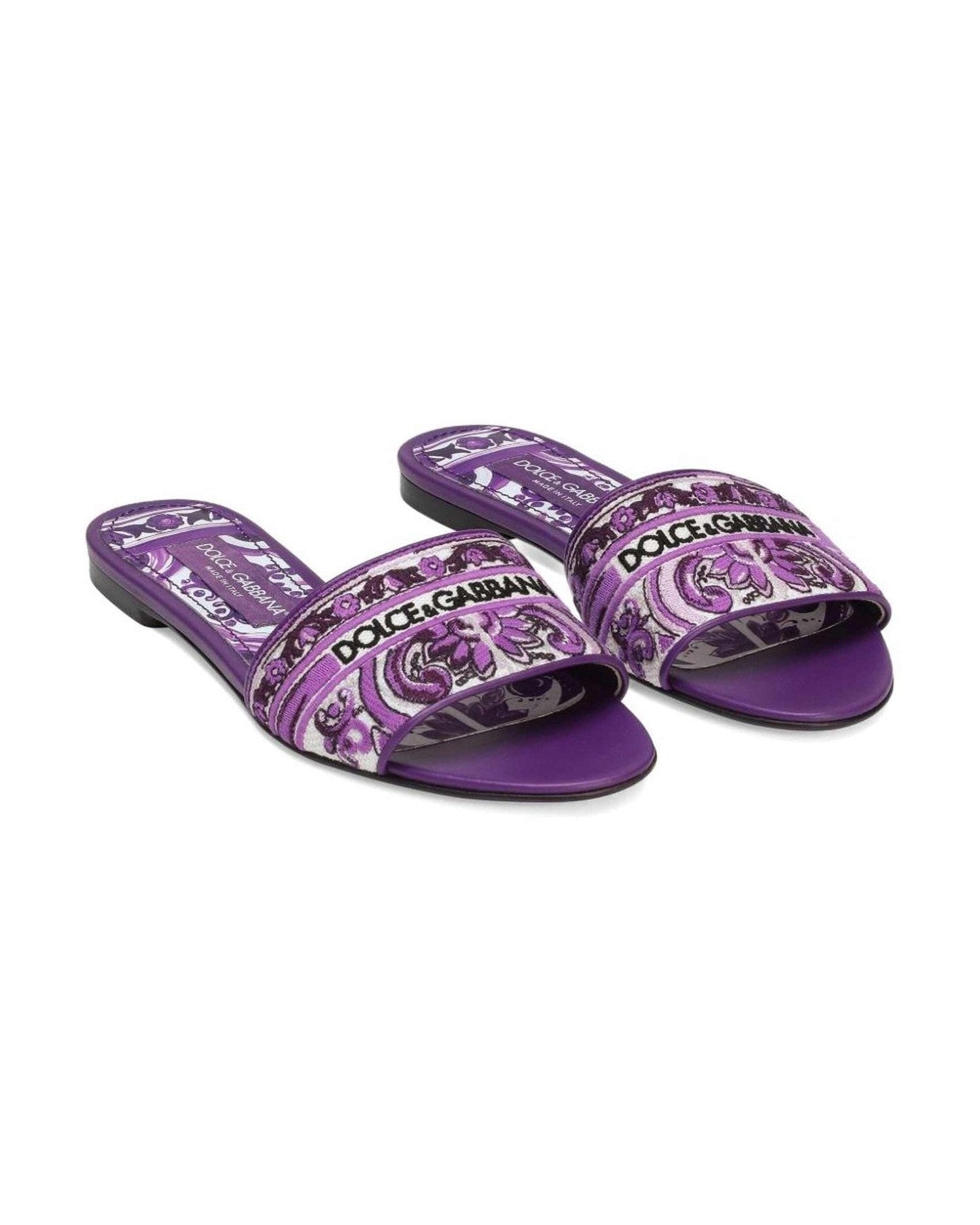 Dolce & Gabbana Purple Sandals Glam Steals