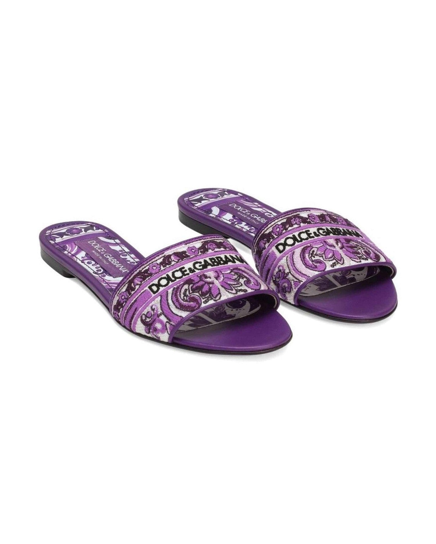 Dolce & Gabbana Purple Sandals Glam Steals