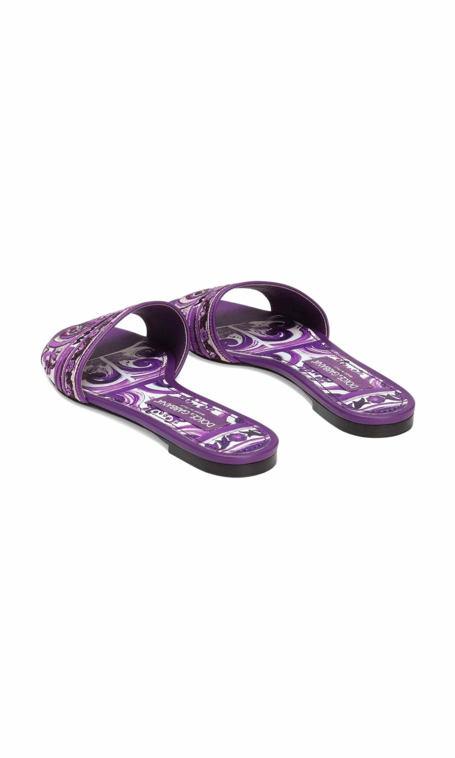 Dolce & Gabbana Purple Sandals Glam Steals