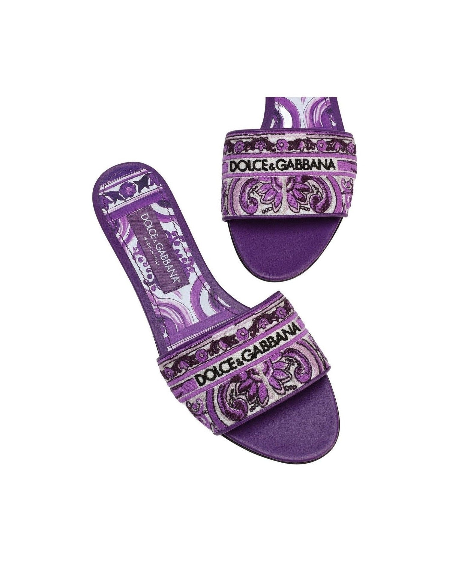 Dolce & Gabbana Purple Sandals Glam Steals