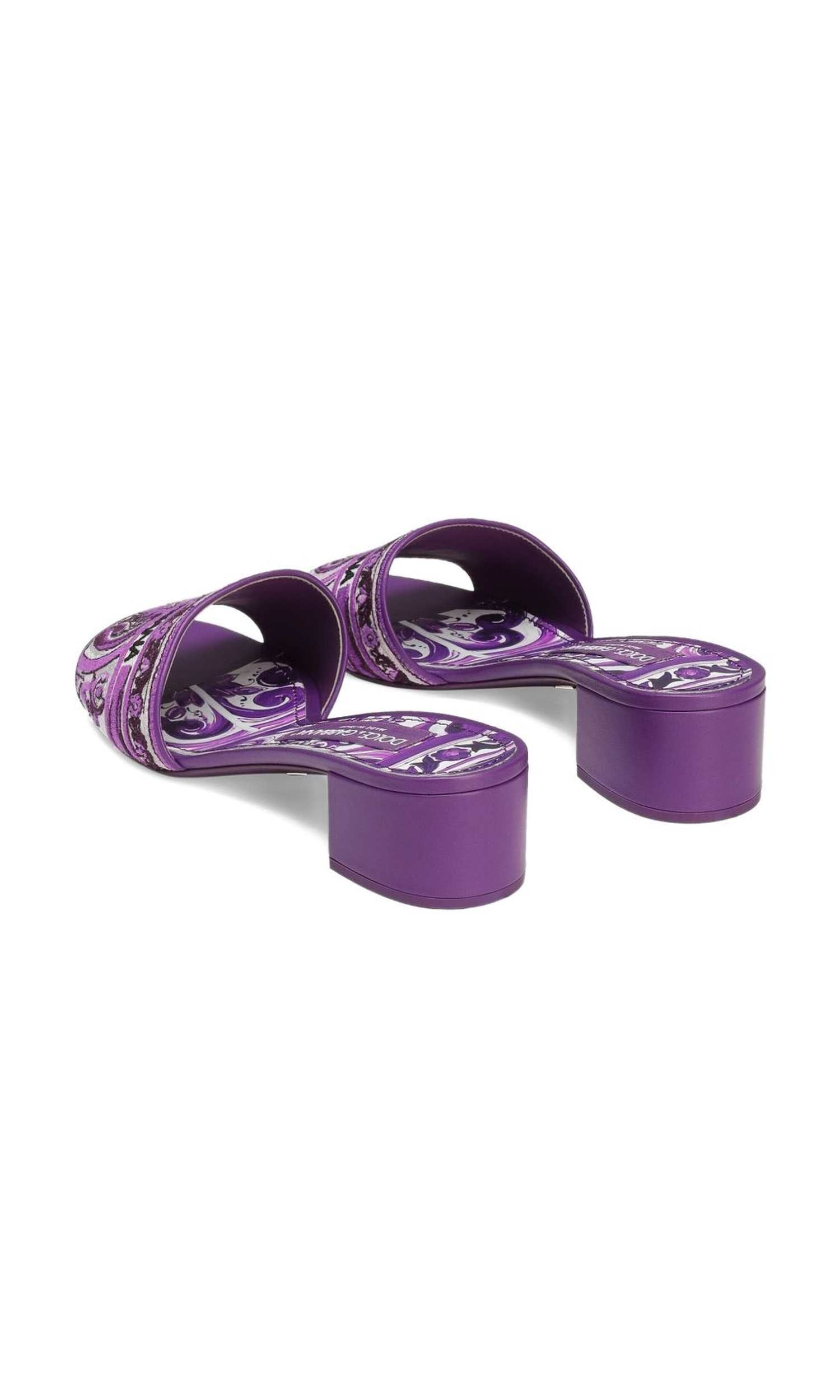 Dolce & Gabbana Purple Sandals Glam Steals