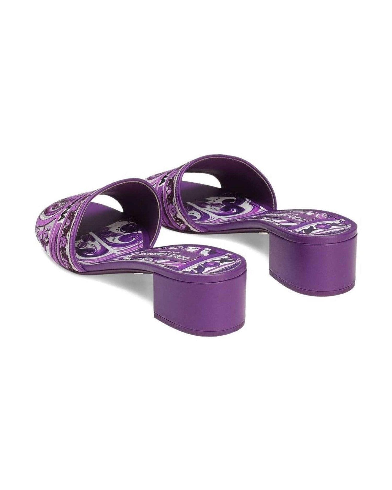 Dolce & Gabbana Purple Sandals Glam Steals
