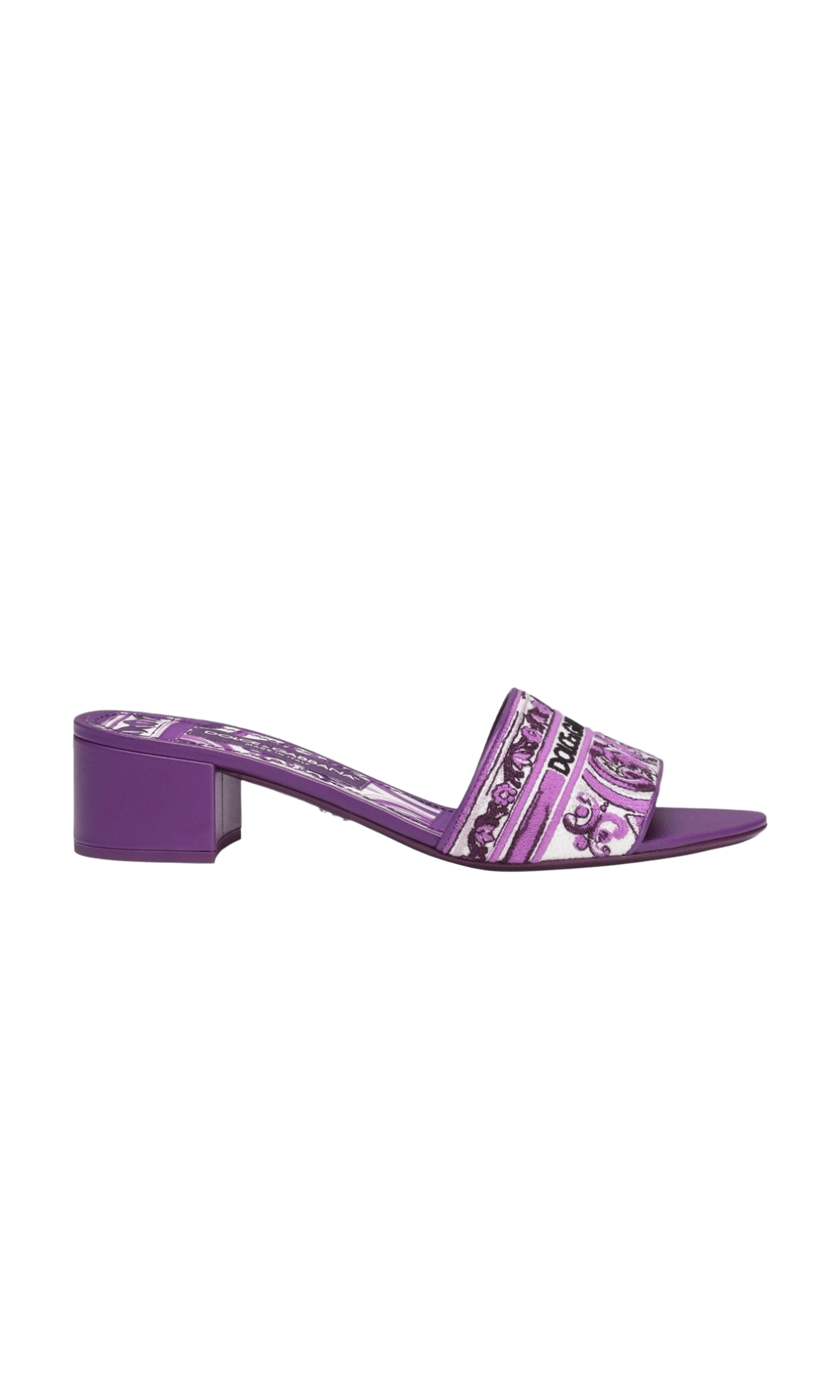 Dolce & Gabbana Purple Sandals Glam Steals