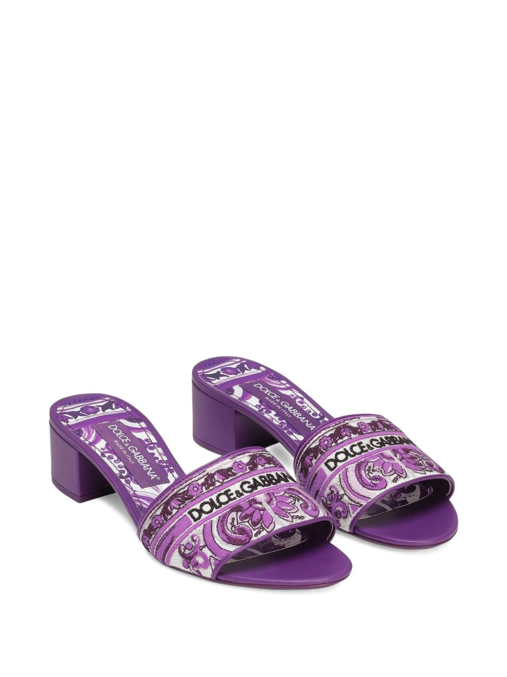 Dolce & Gabbana Purple Sandals Glam Steals