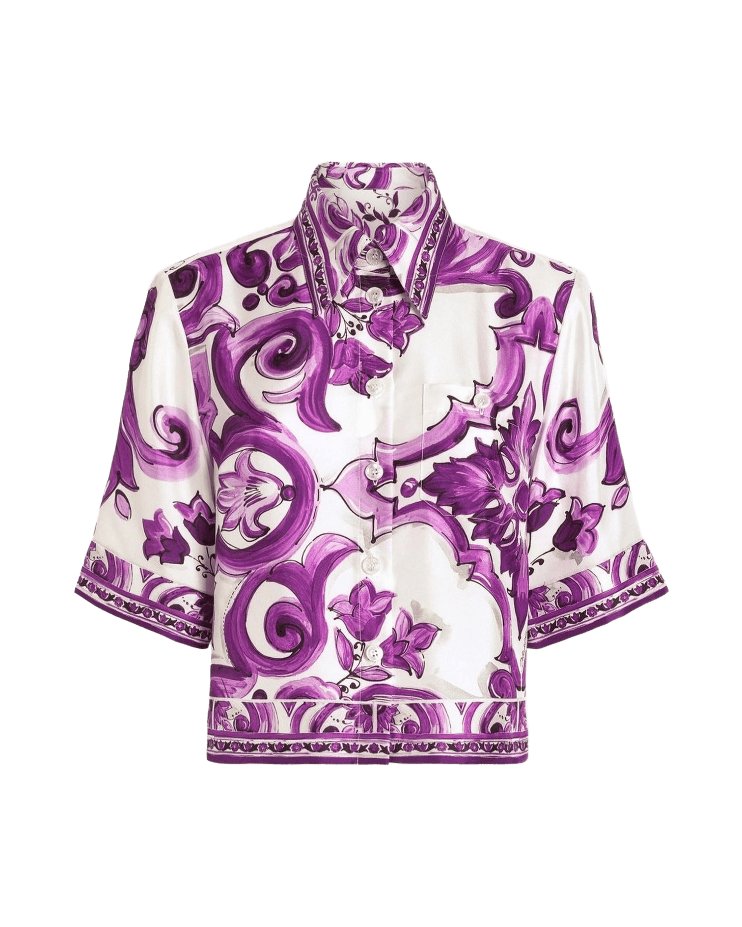 Dolce & Gabbana Purple Shirt Glam Steals