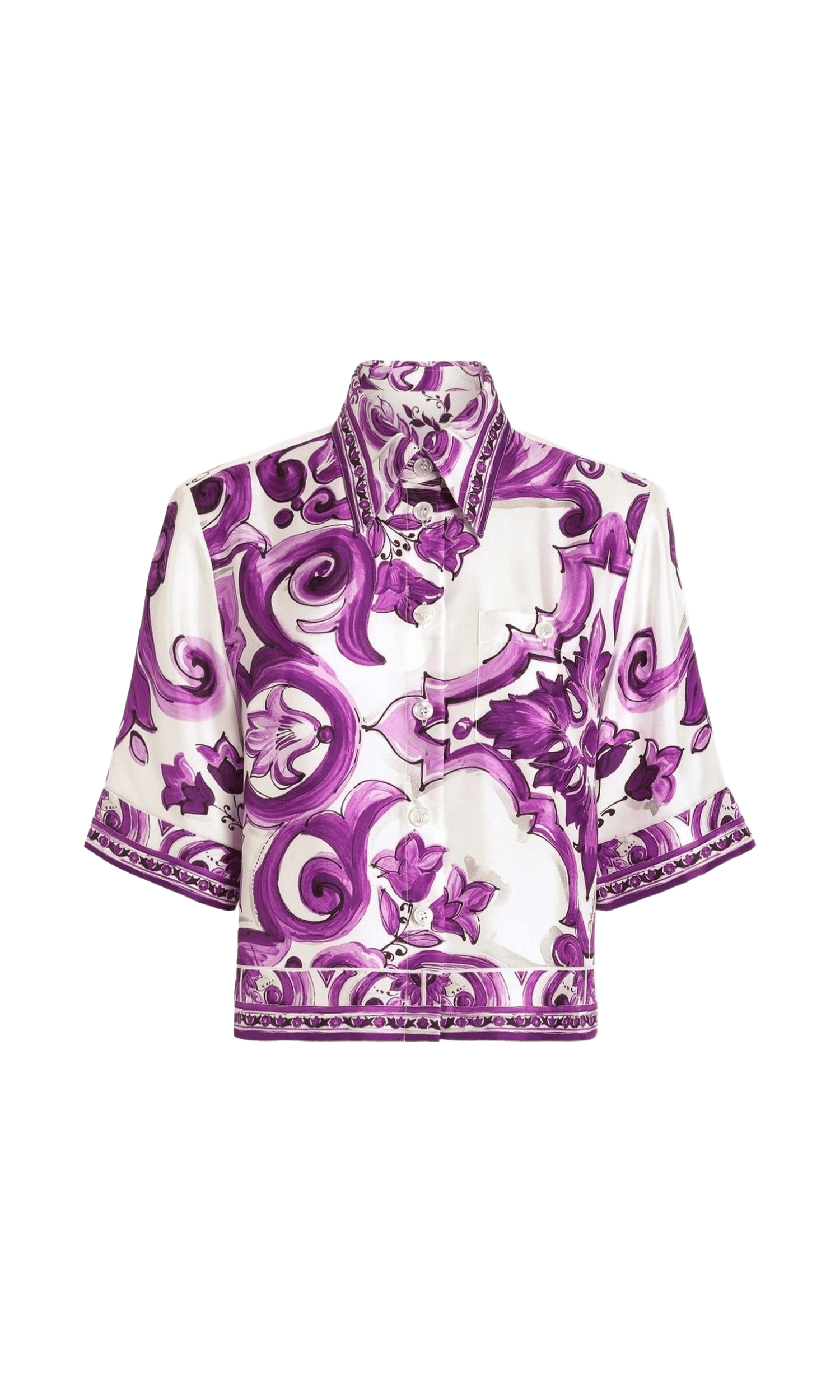 Dolce & Gabbana Purple Shirt Glam Steals