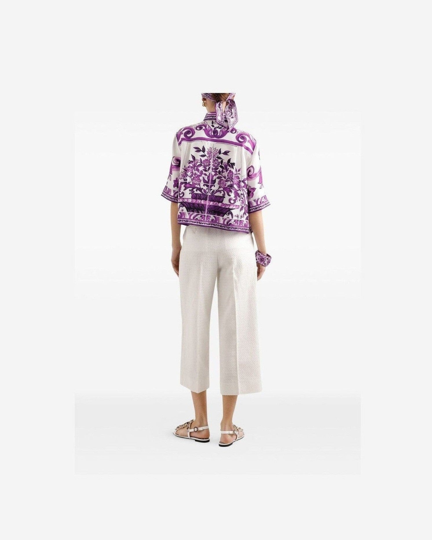 Dolce & Gabbana Purple Shirt Glam Steals