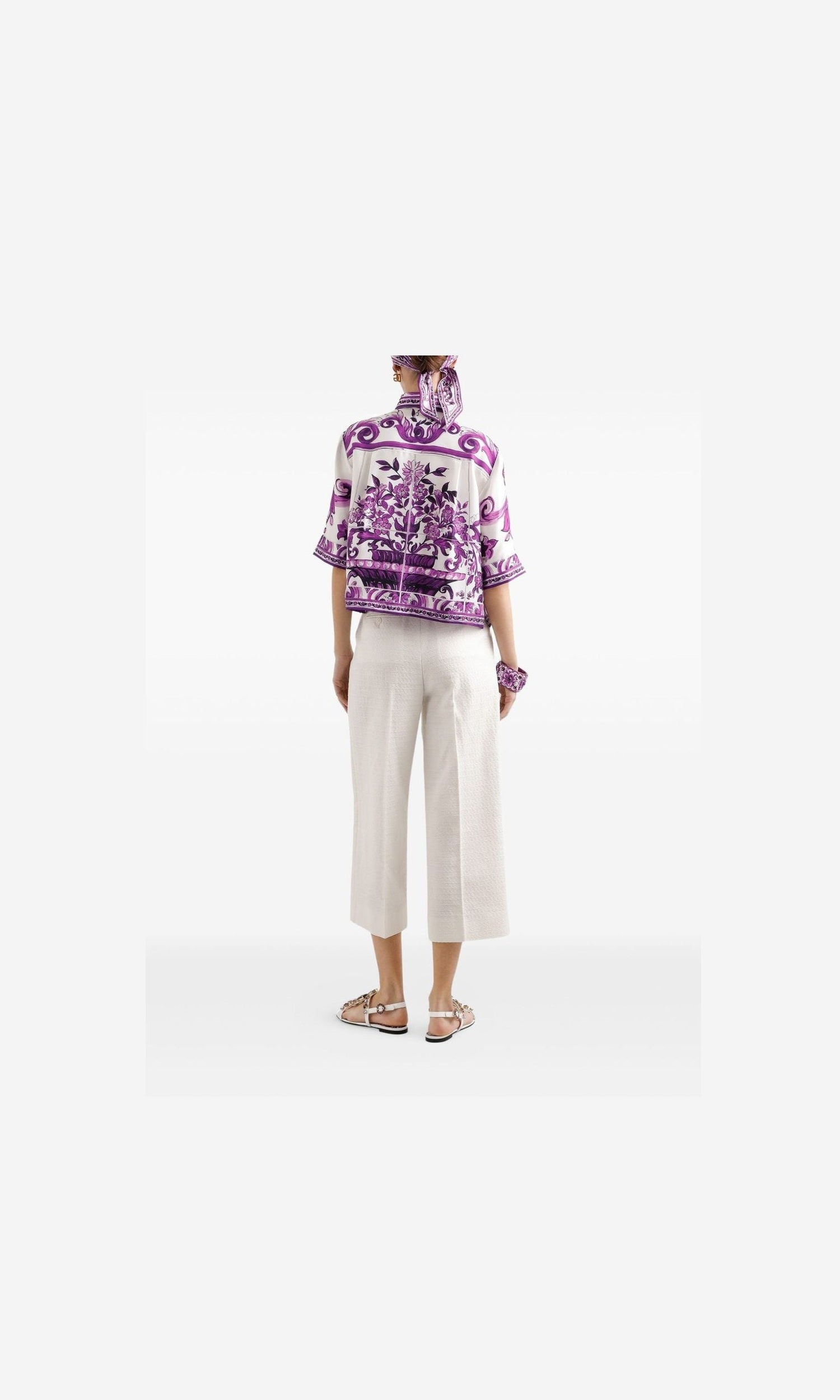 Dolce & Gabbana Purple Shirt Glam Steals