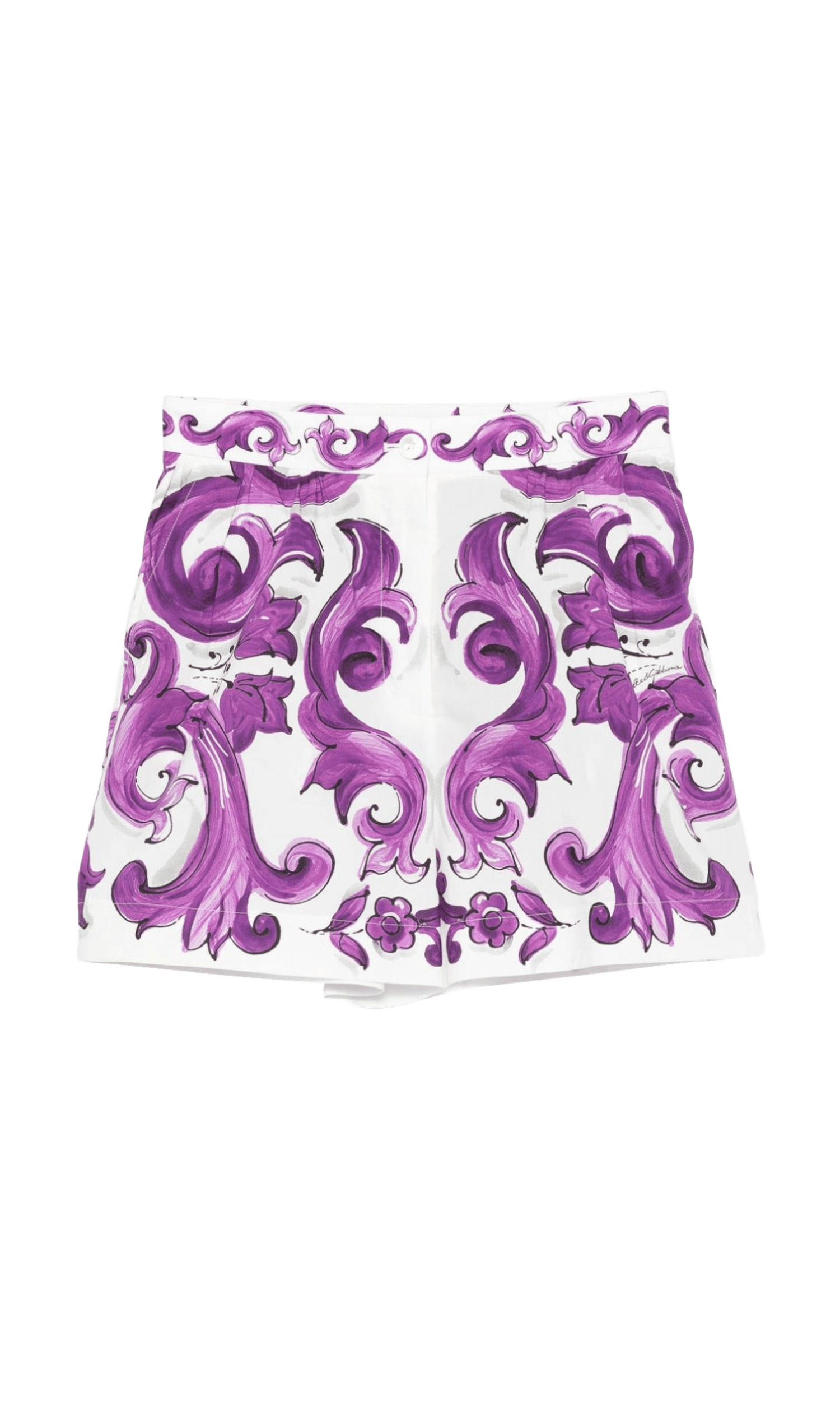 Dolce & Gabbana Purple Shorts Glam Steals