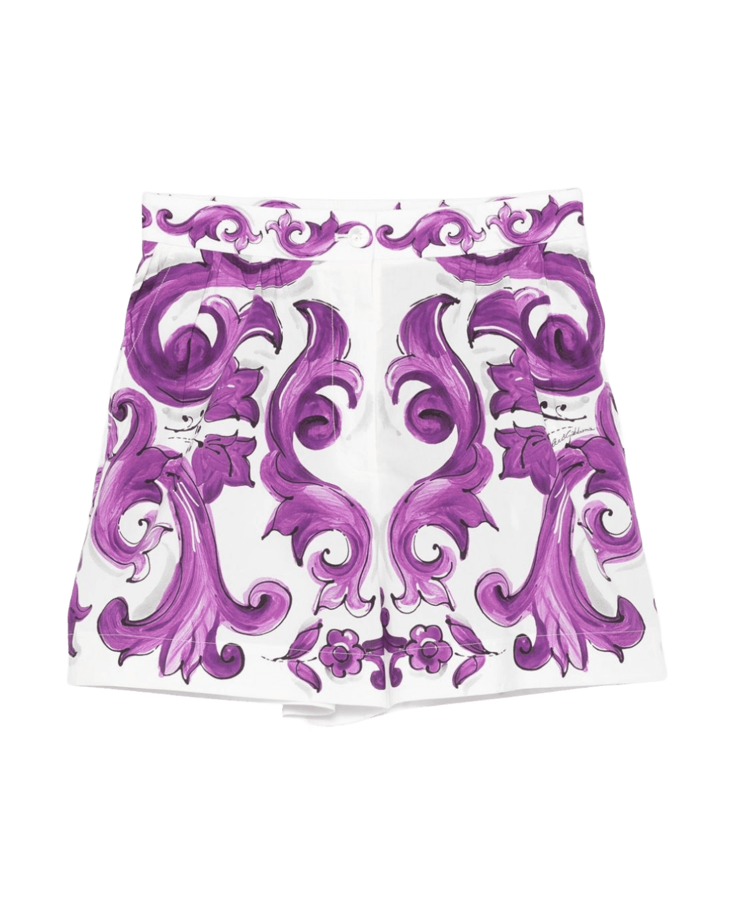Dolce & Gabbana Purple Shorts Glam Steals