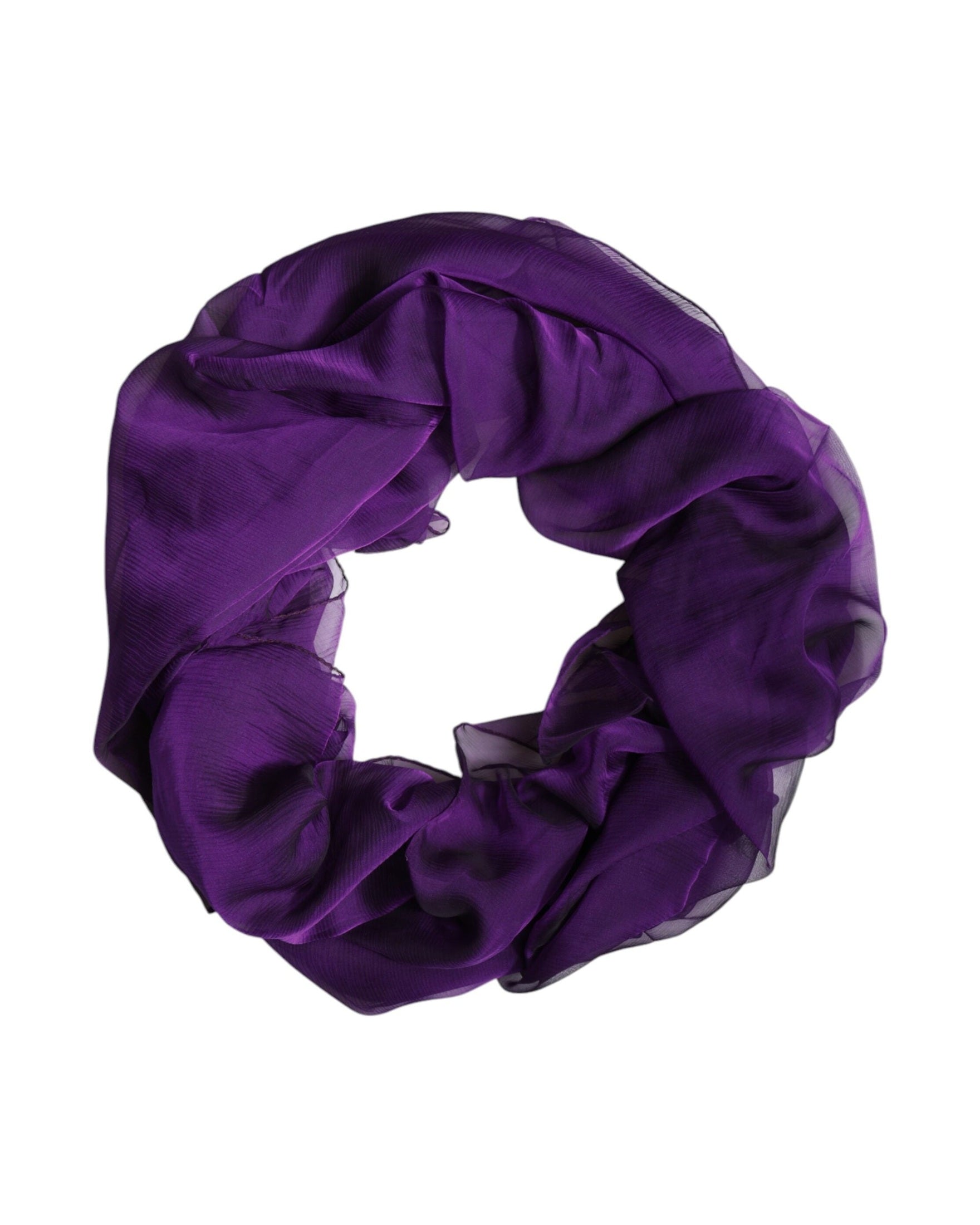 Dolce & Gabbana Purple Silk Rectangle Wrap Shawl Scarf Glam Steals