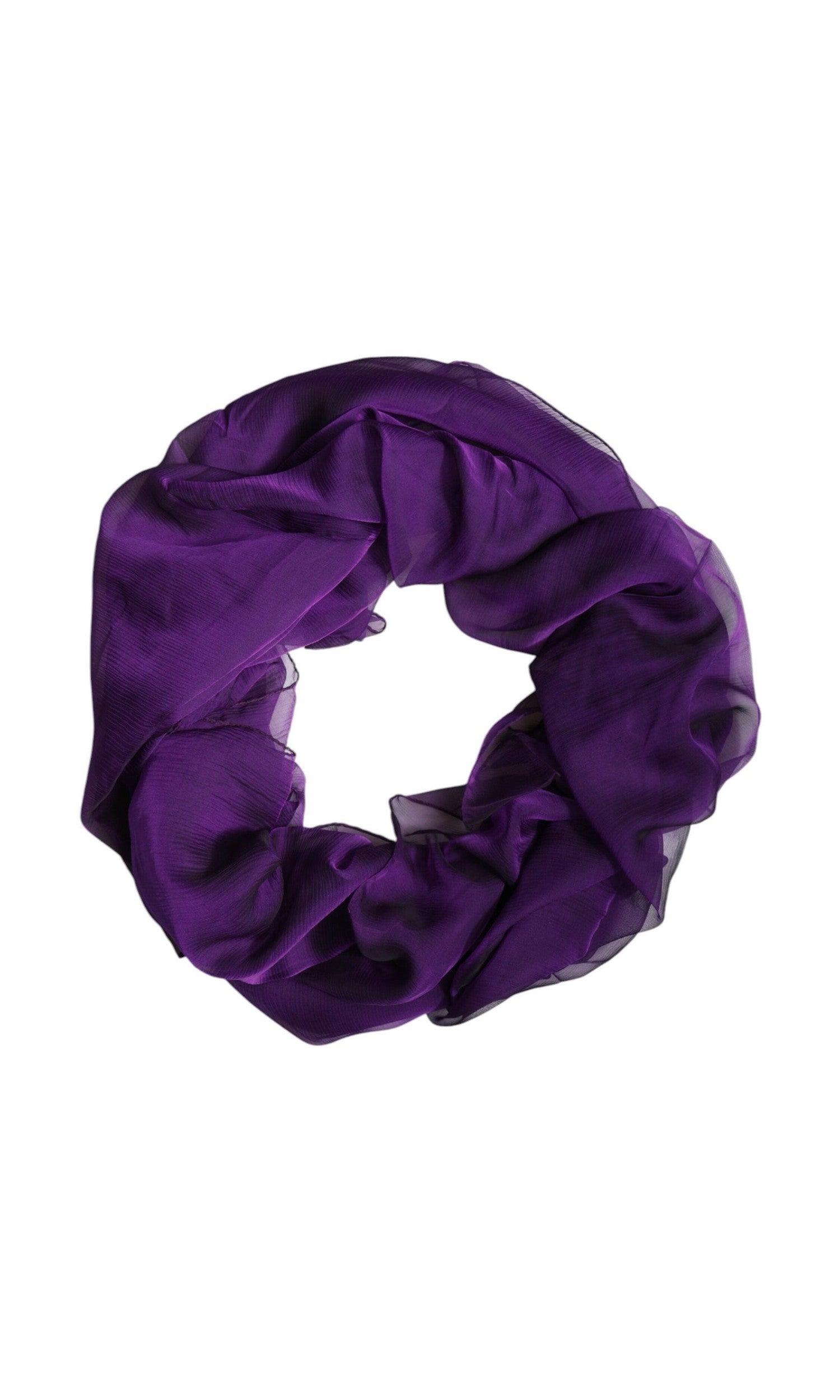 Dolce & Gabbana Purple Silk Rectangle Wrap Shawl Scarf Glam Steals