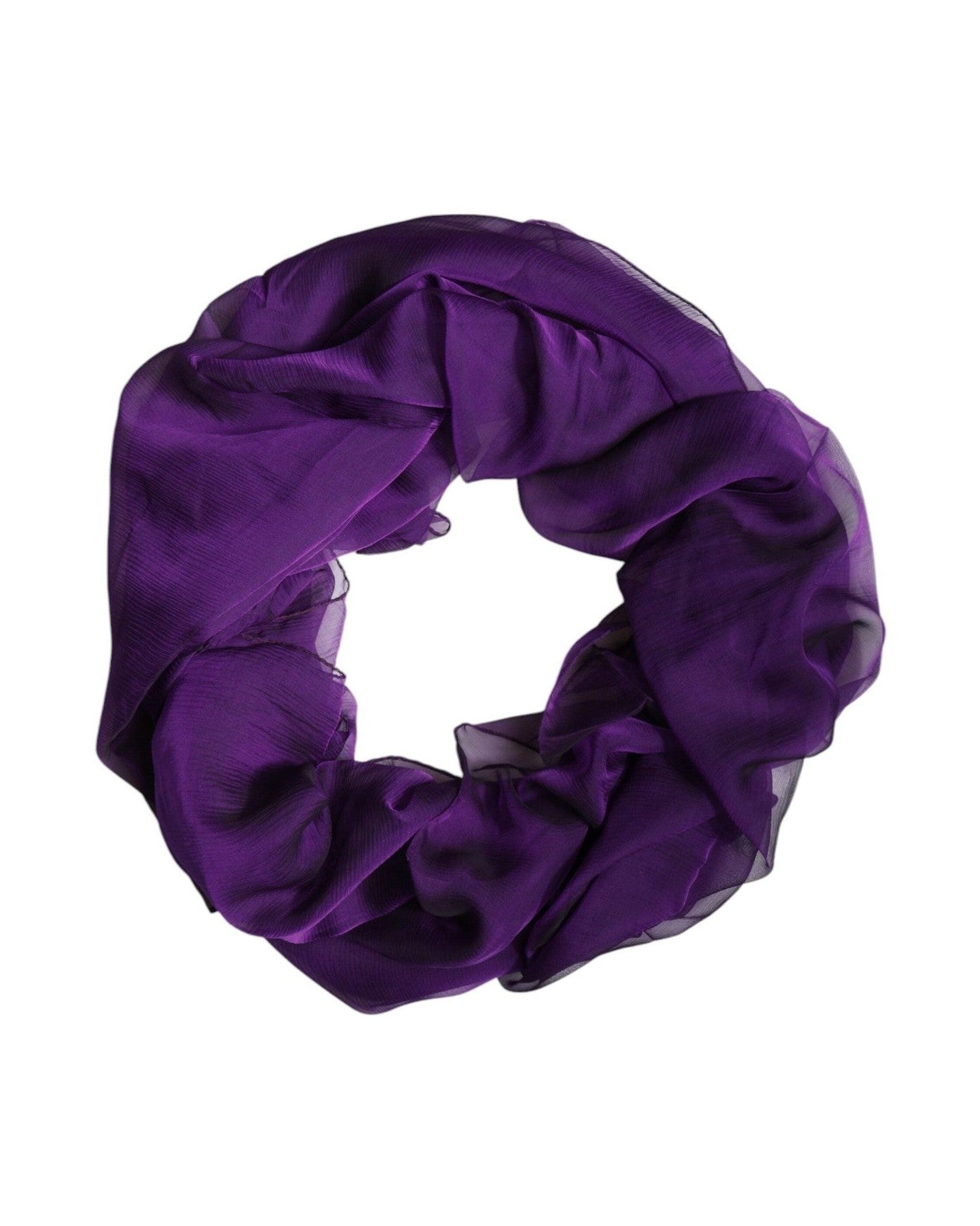 Dolce & Gabbana Purple Silk Rectangle Wrap Shawl Scarf Glam Steals