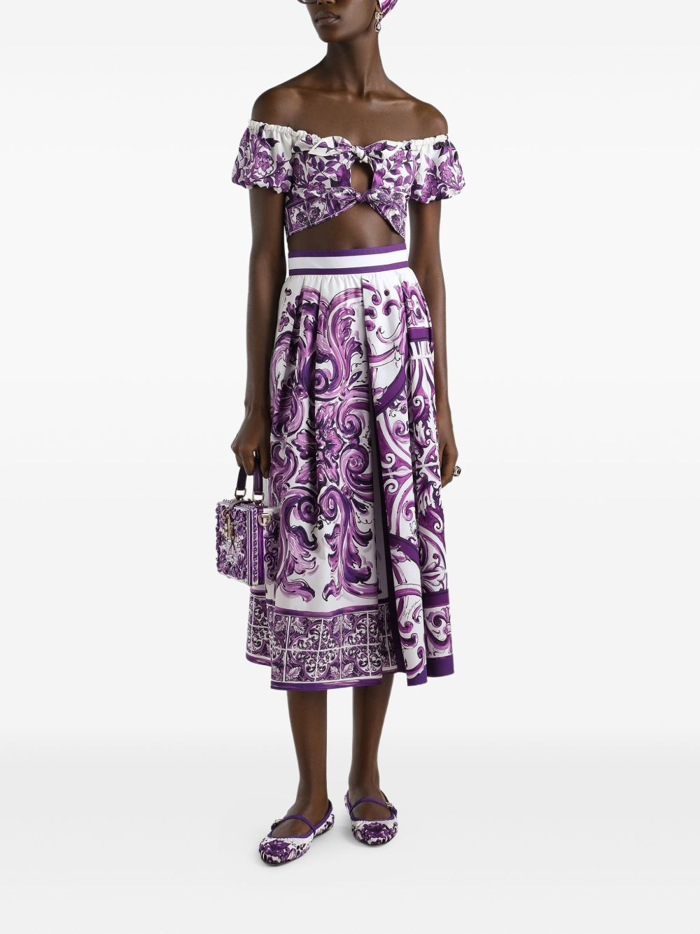 Dolce & Gabbana Purple Skirt Glam Steals