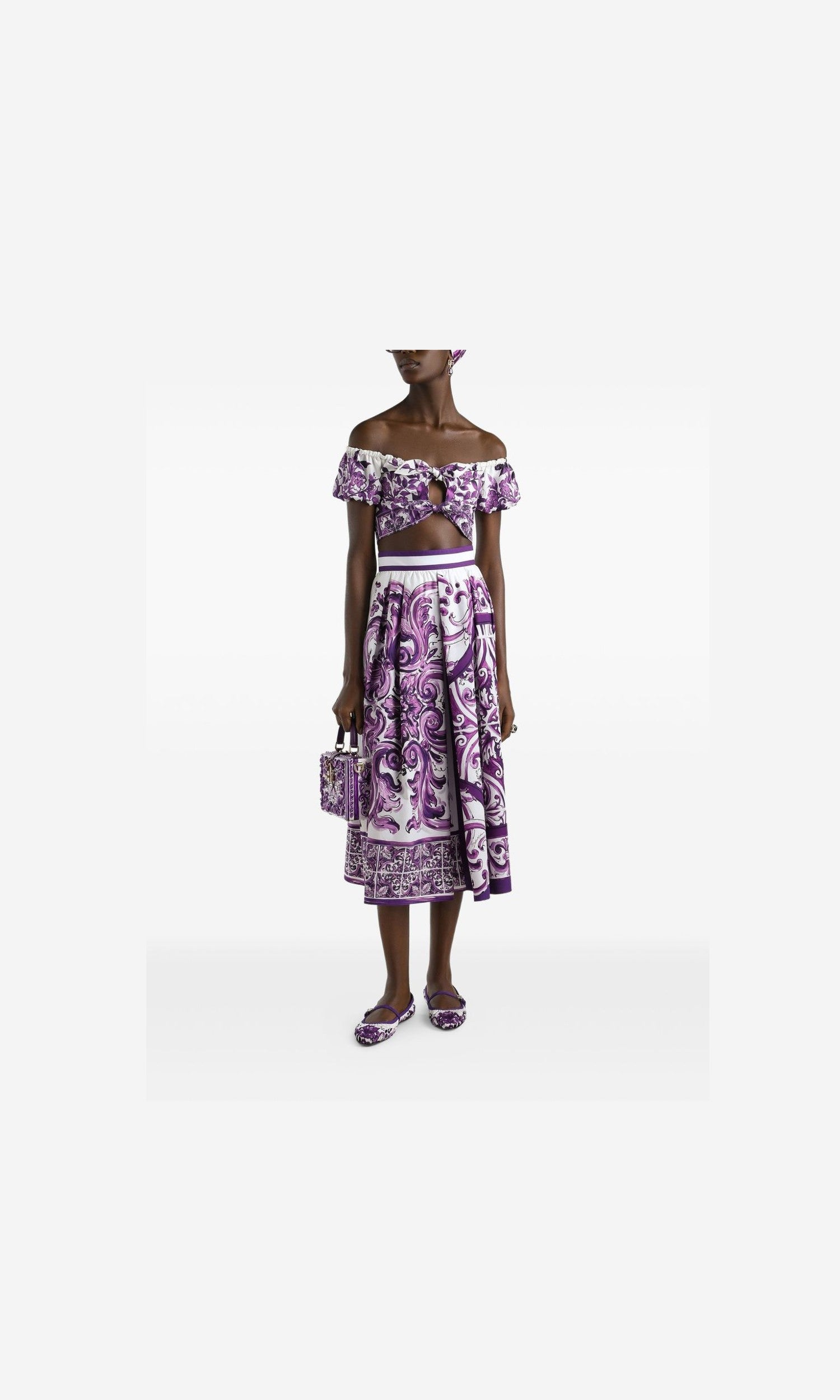Dolce & Gabbana Purple Skirt Glam Steals