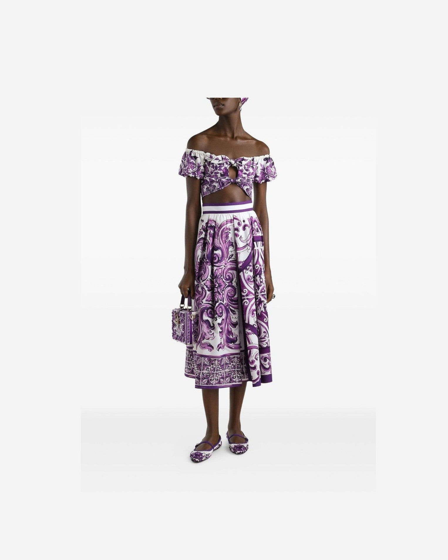 Dolce & Gabbana Purple Skirt Glam Steals