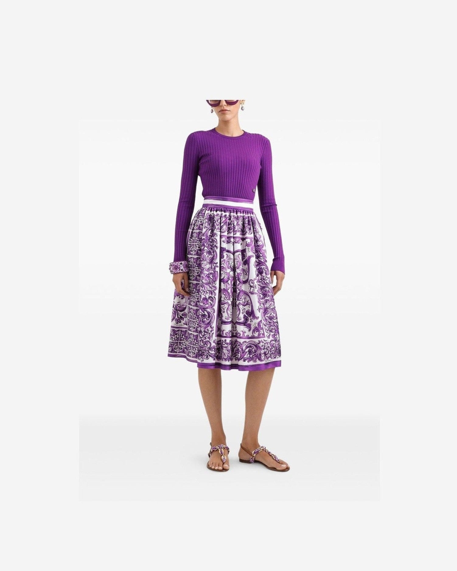 Dolce & Gabbana Purple Skirt Glam Steals