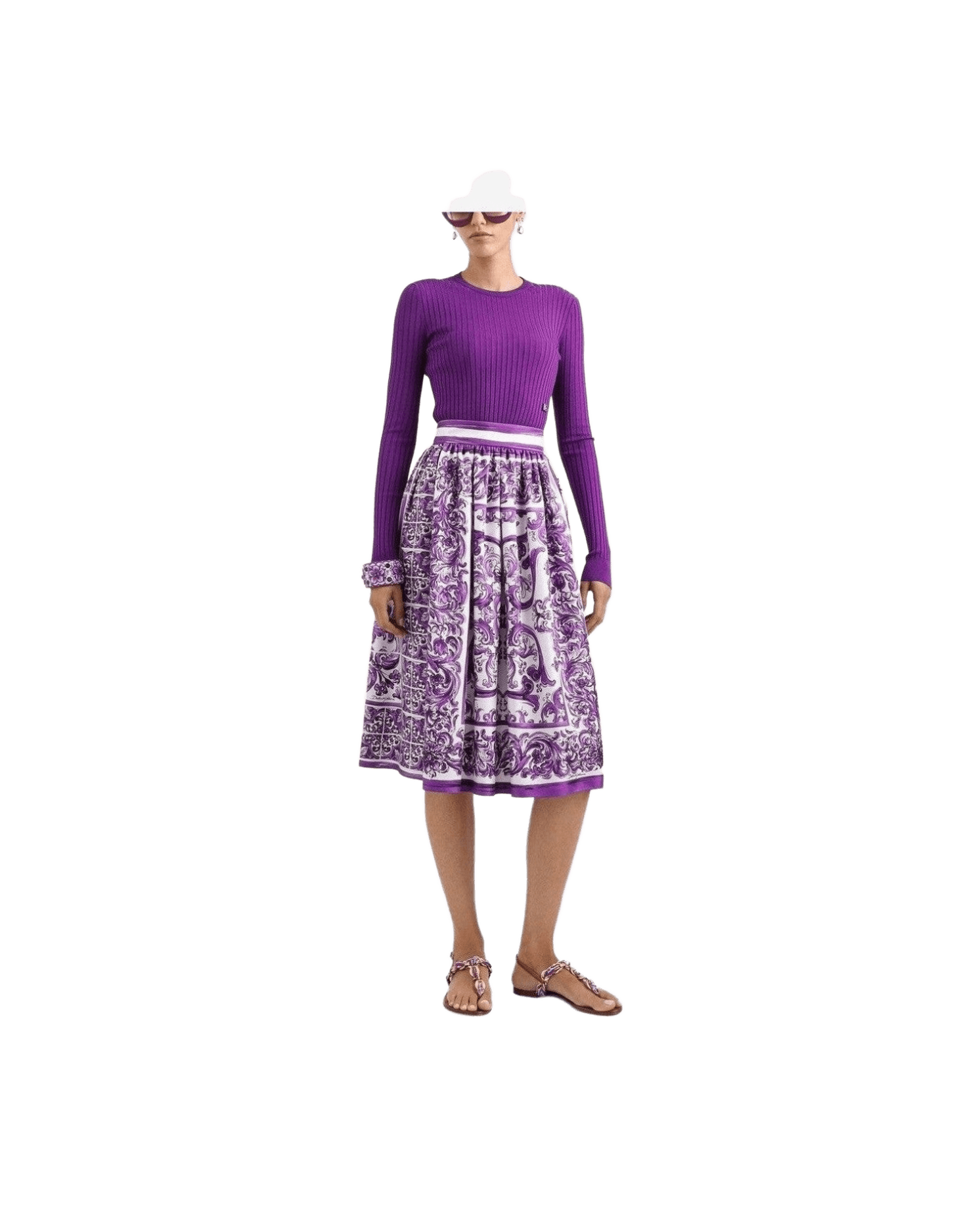 Dolce & Gabbana Purple Skirt Glam Steals